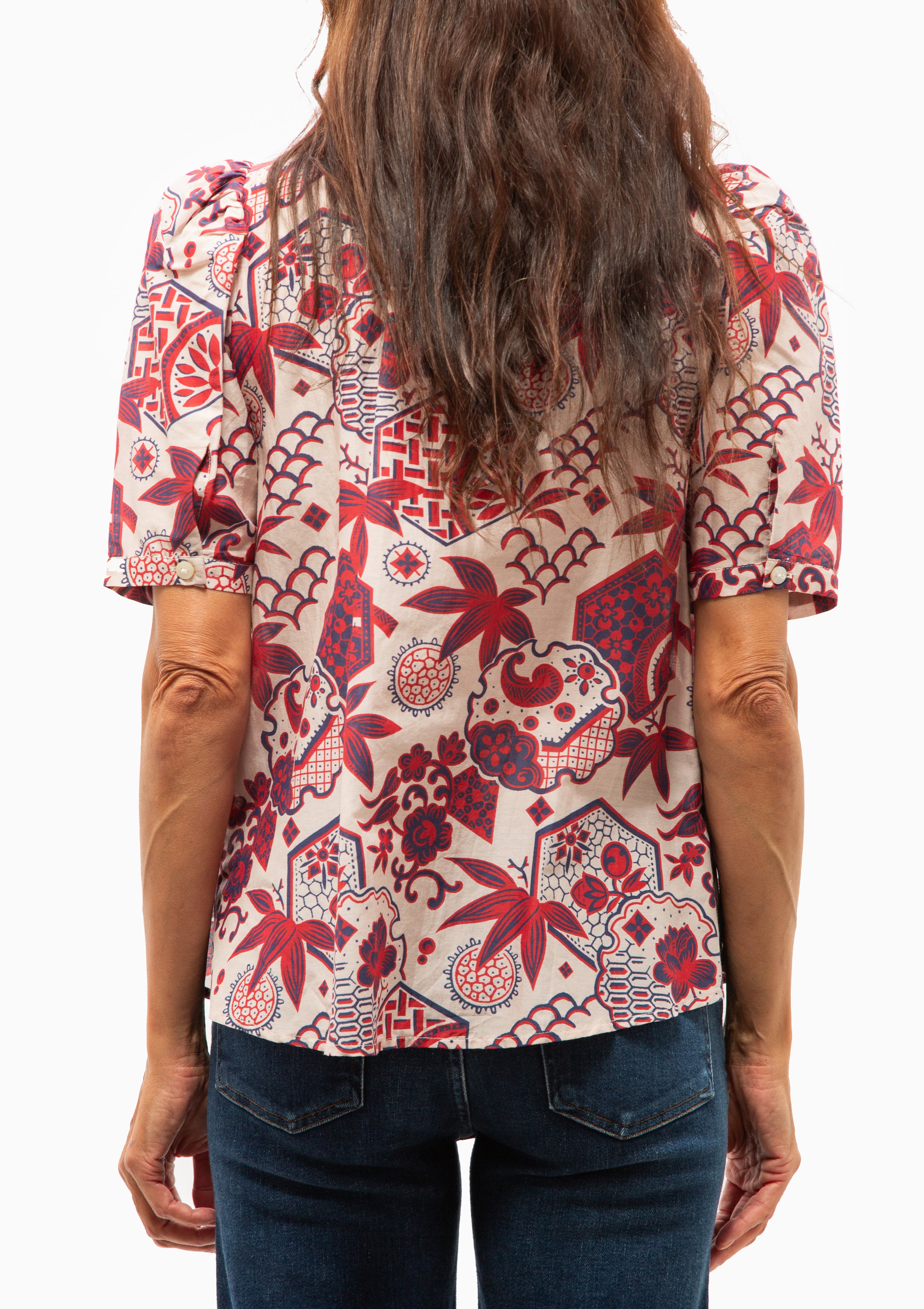 Winnie Crimson Hive Shirt | Off-White