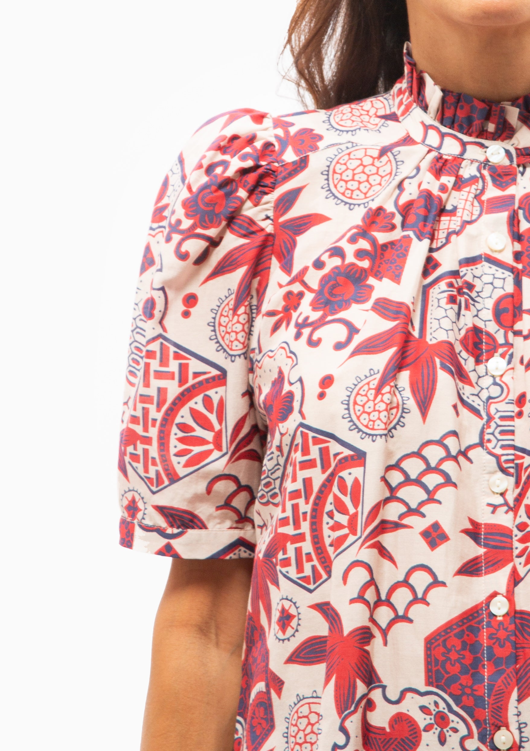 Winnie Crimson Hive Shirt | Off-White