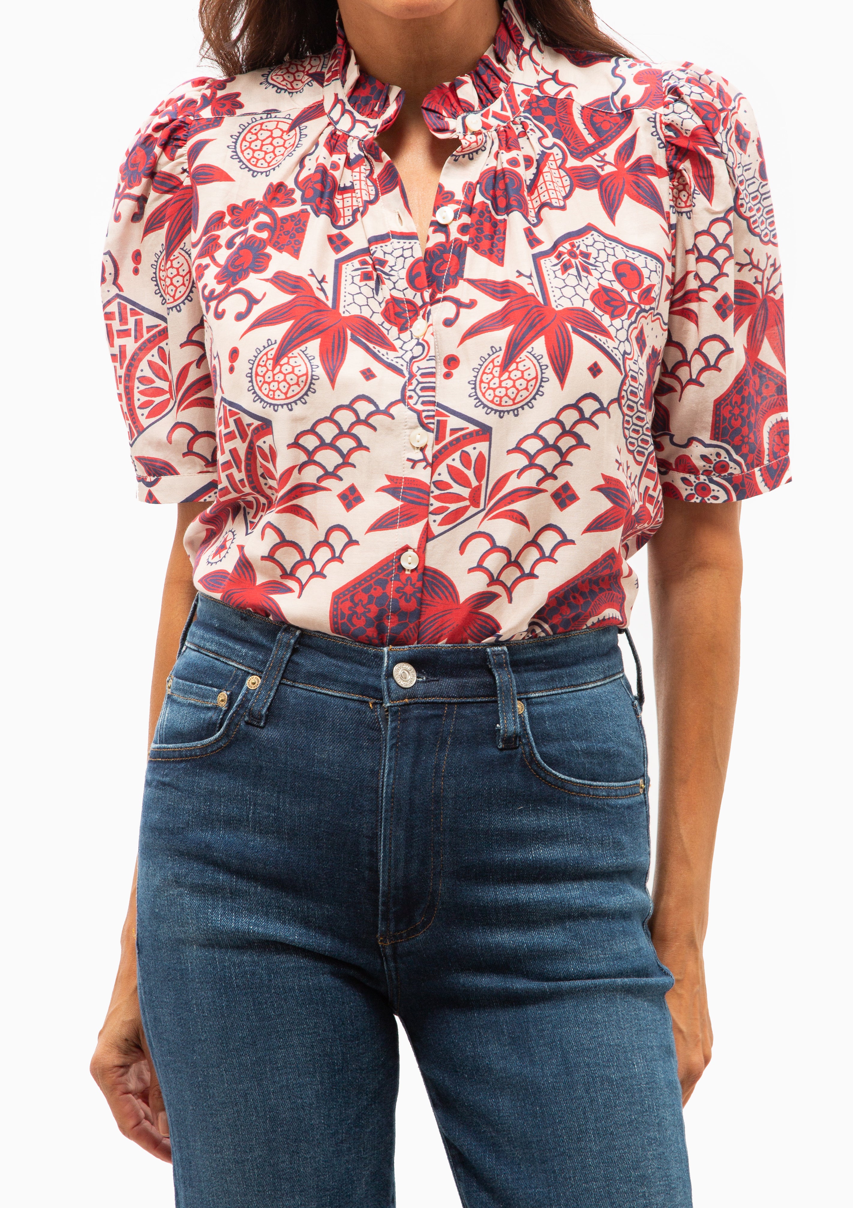 Winnie Crimson Hive Shirt | Off-White