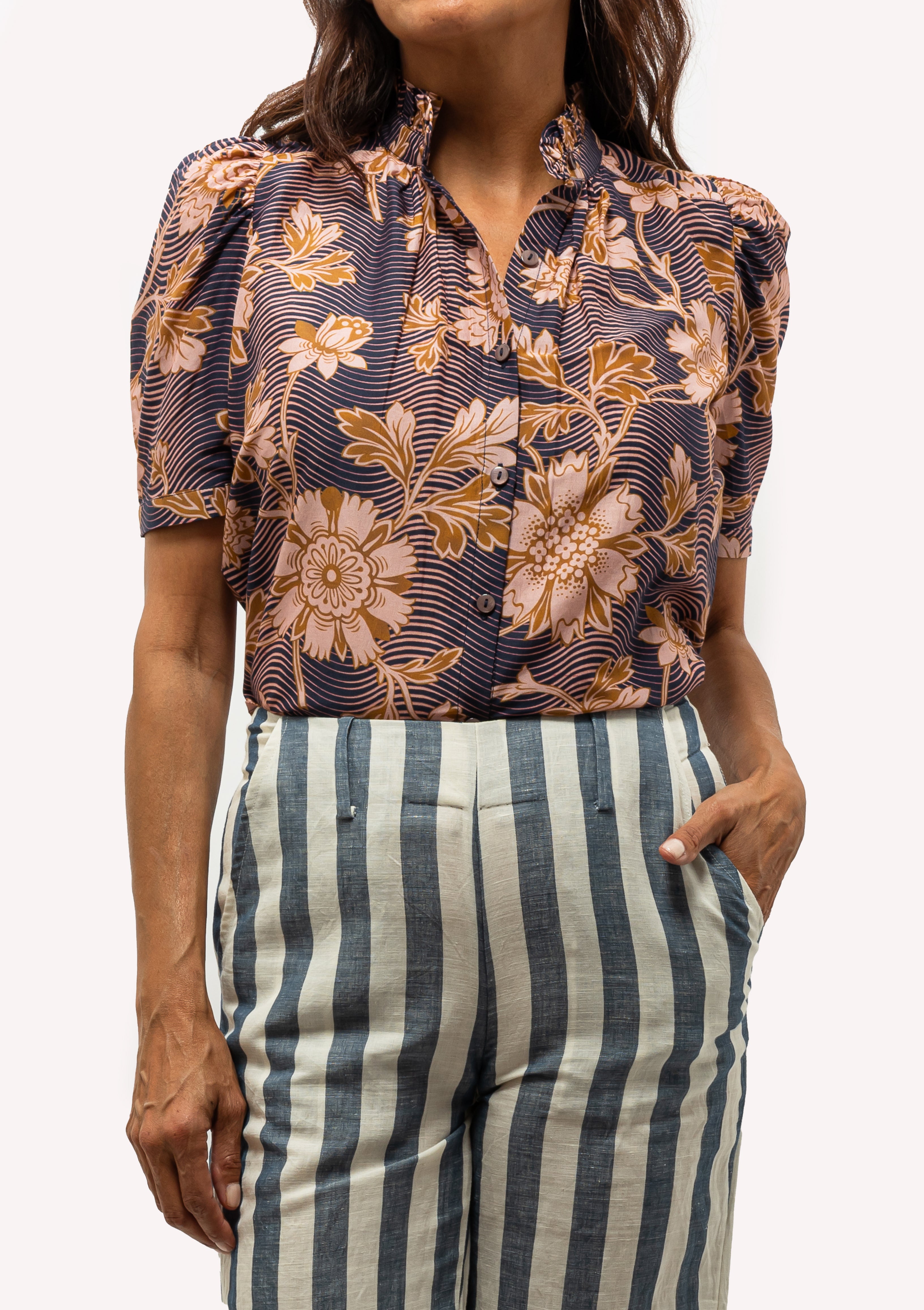 Winn Wavy Shirt | Zinnia