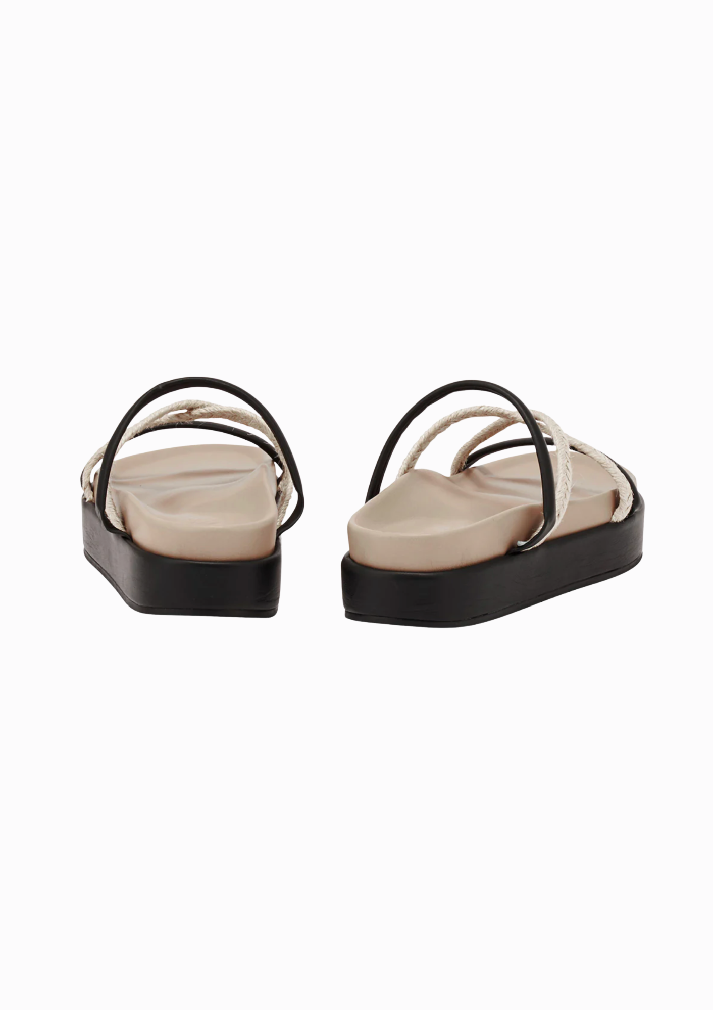 Aba Sandal | Black/Taupe