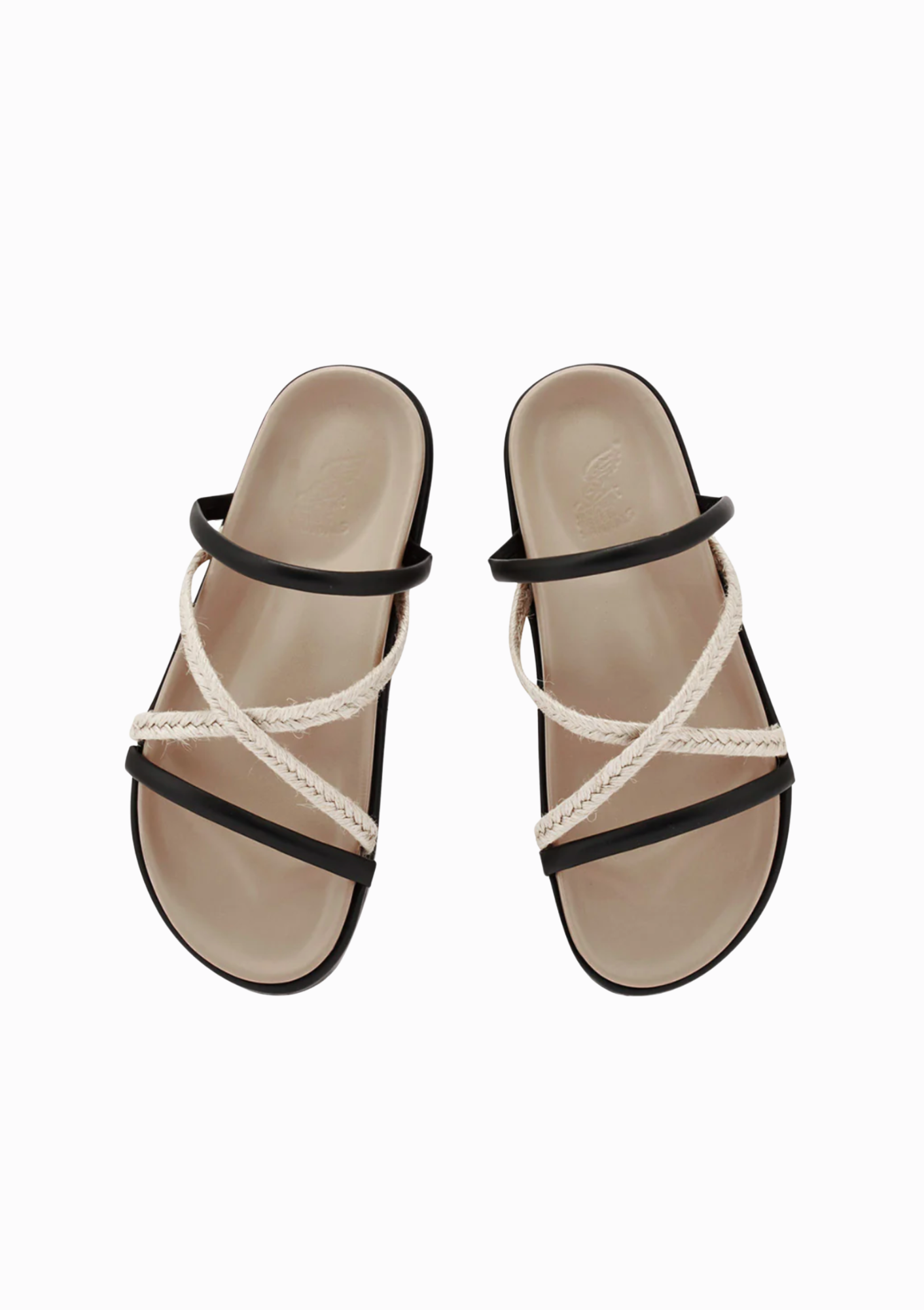 Aba Sandal | Black/Taupe