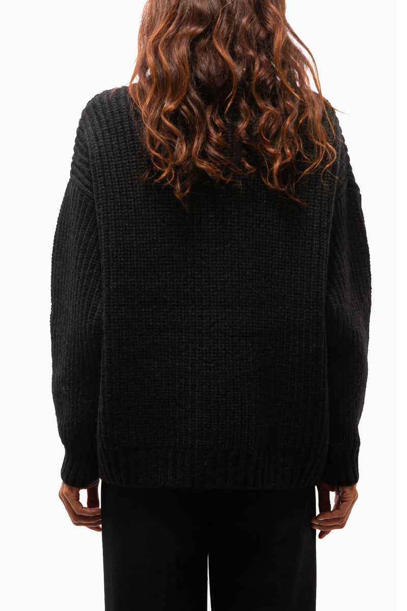 Sydney Crew Sweater | Black
