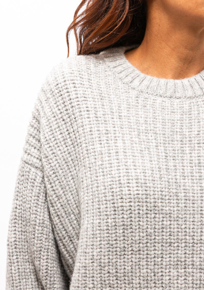 Sydney Crew Sweater | Grey