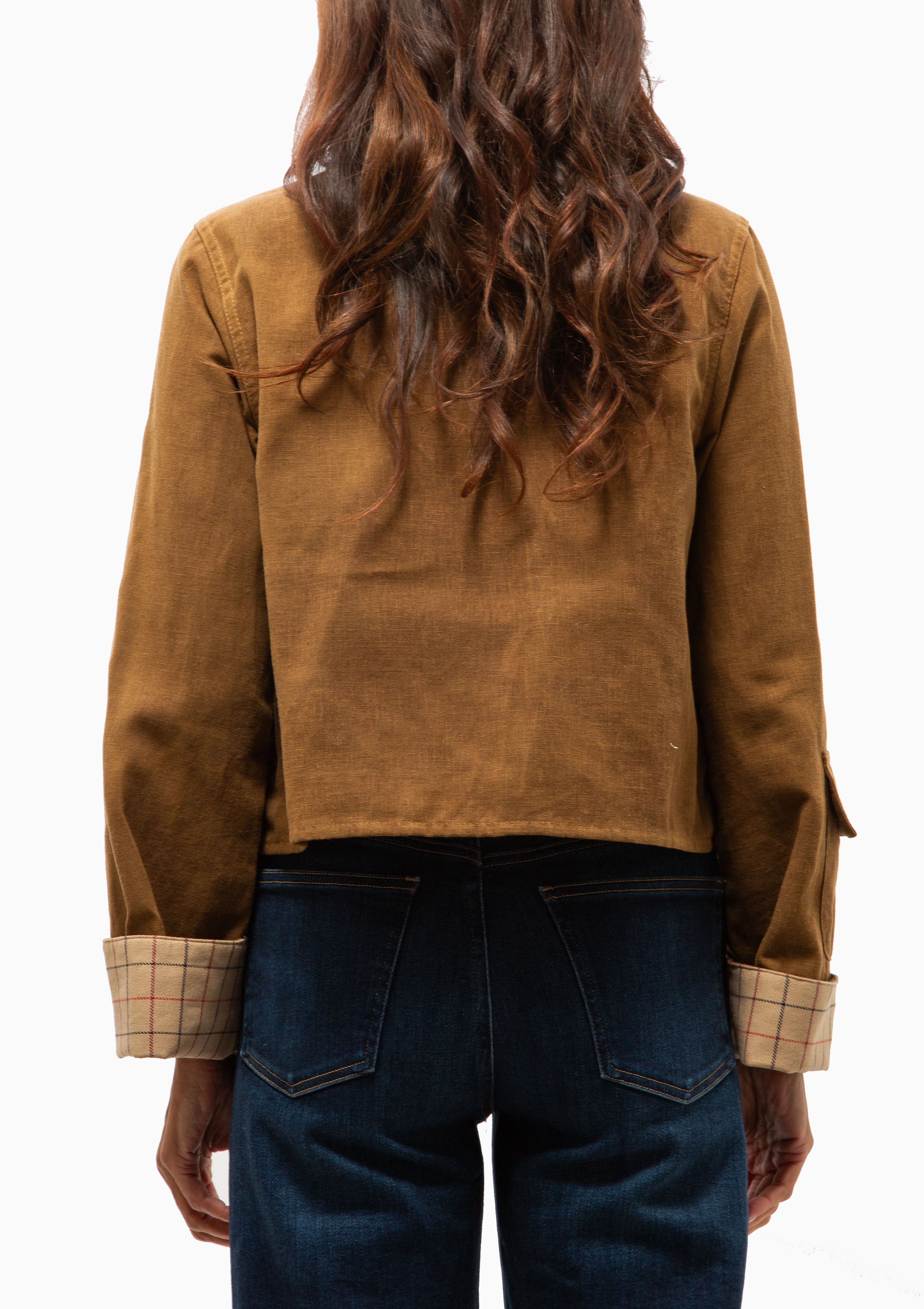 Dalbury Casual Jacket | Tan/Beige Tattersall