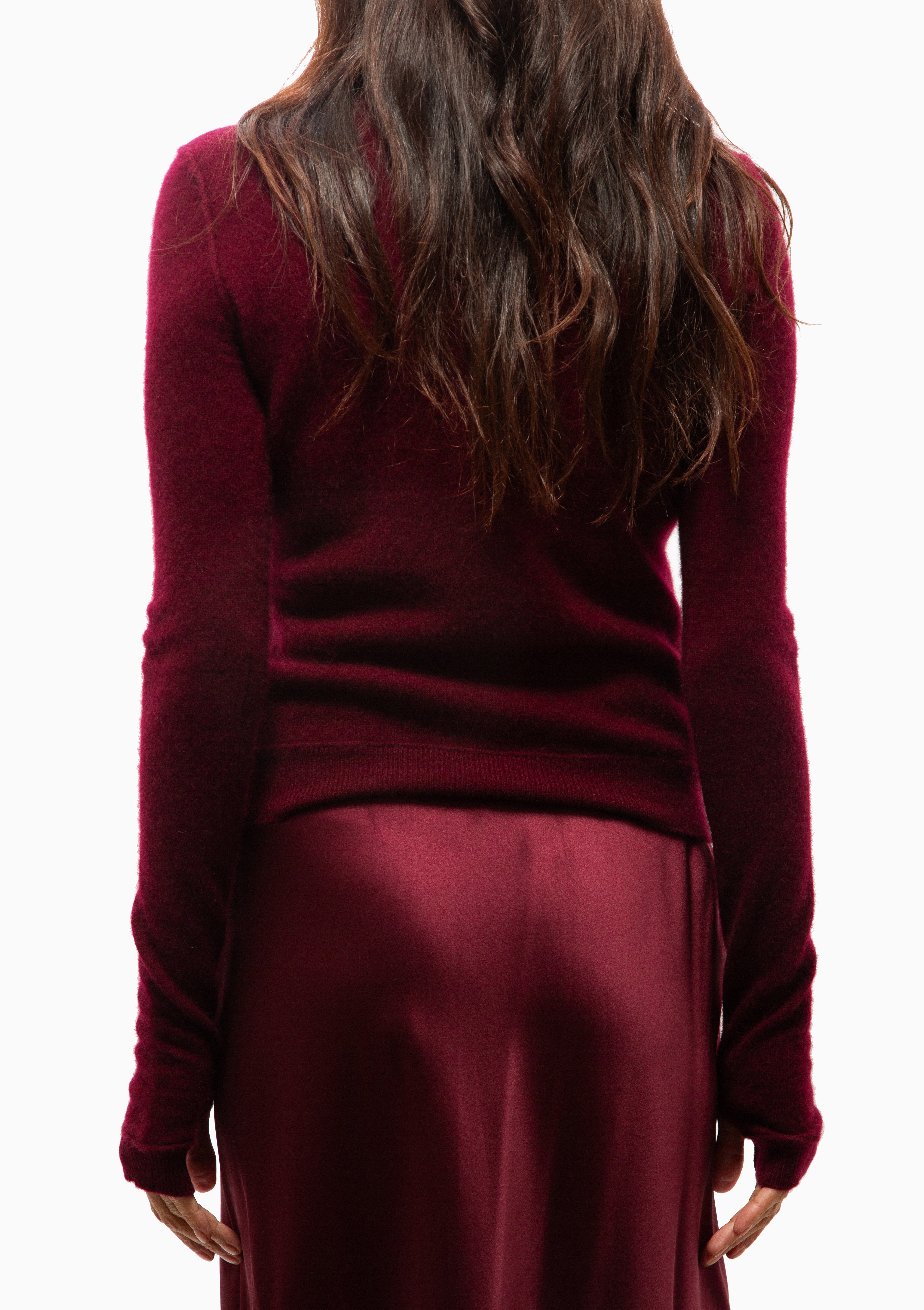 Mini Royal All Thumbs Cashmere Sweater | Bordeaux