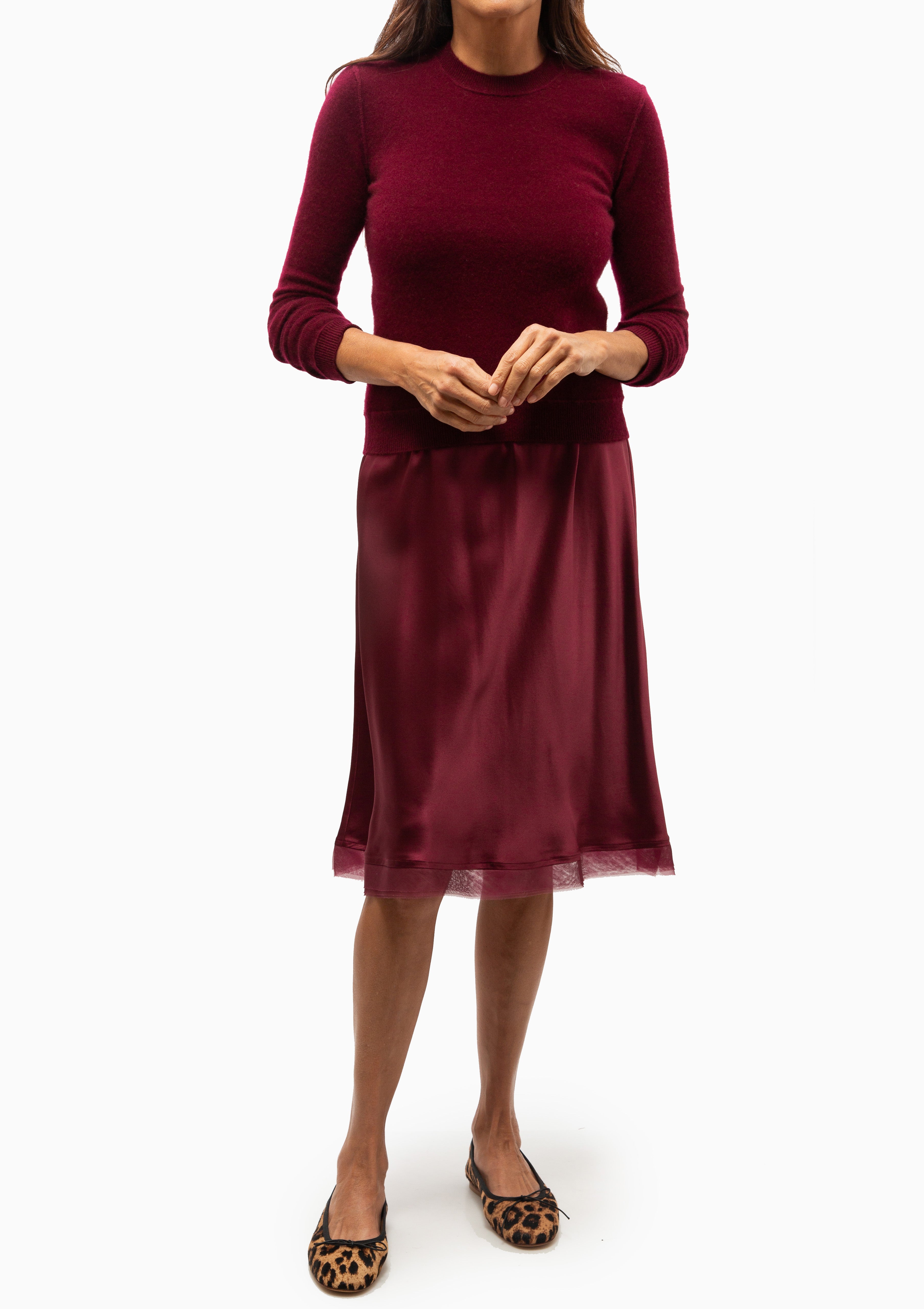 Mini Royal All Thumbs Cashmere Sweater | Bordeaux