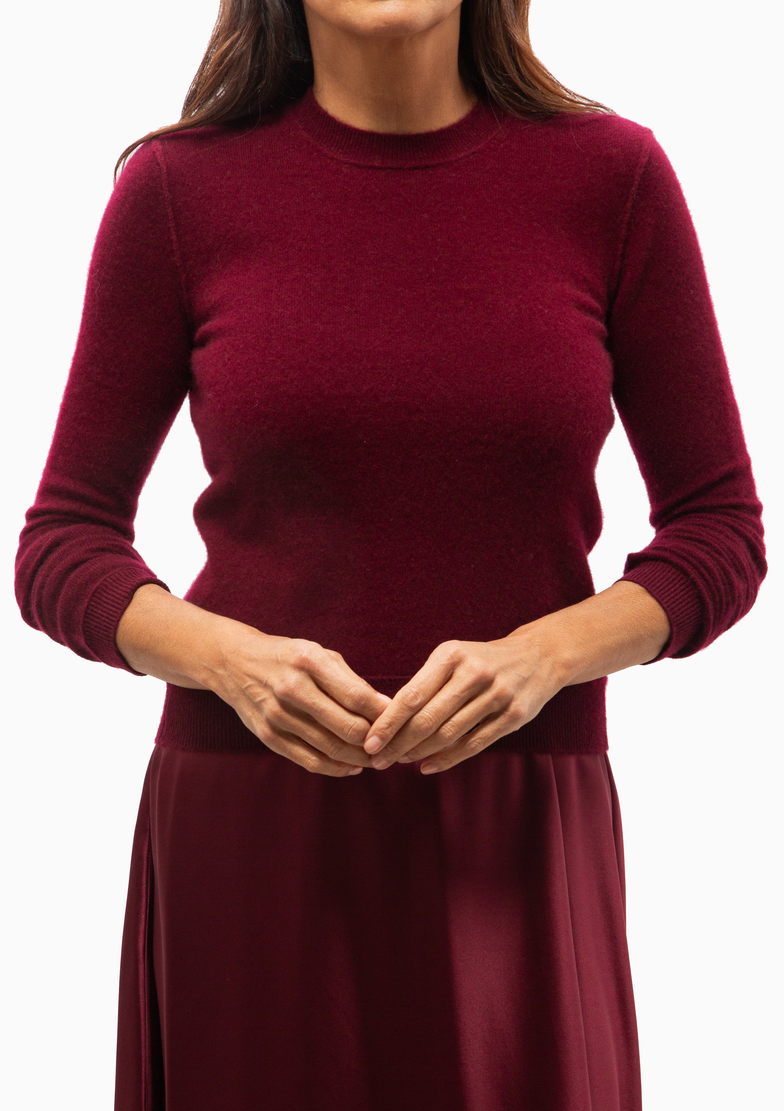 Mini Royal All Thumbs Cashmere Sweater | Bordeaux