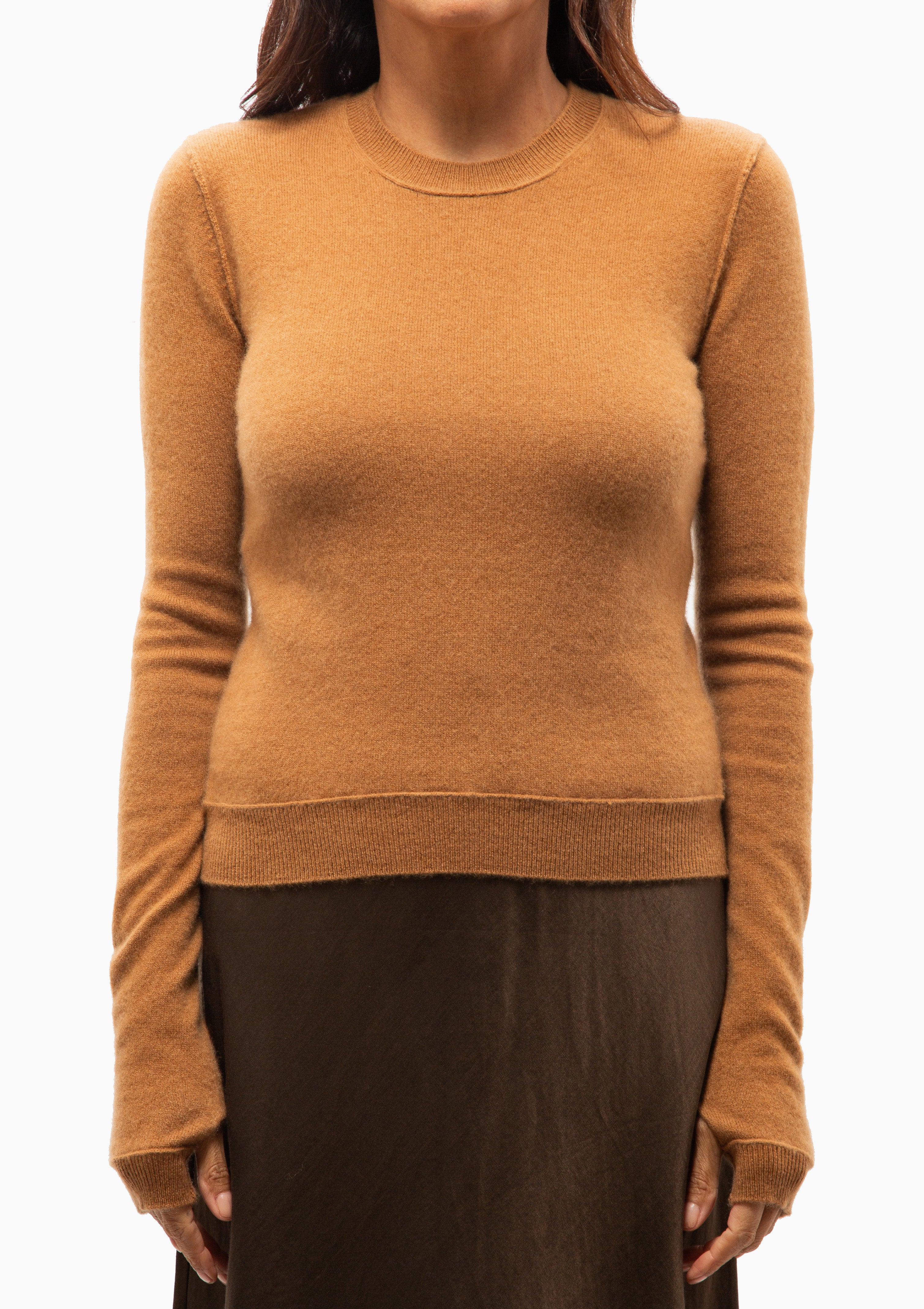 Mini Royal All Thumbs Cashmere Sweater | Chestnut