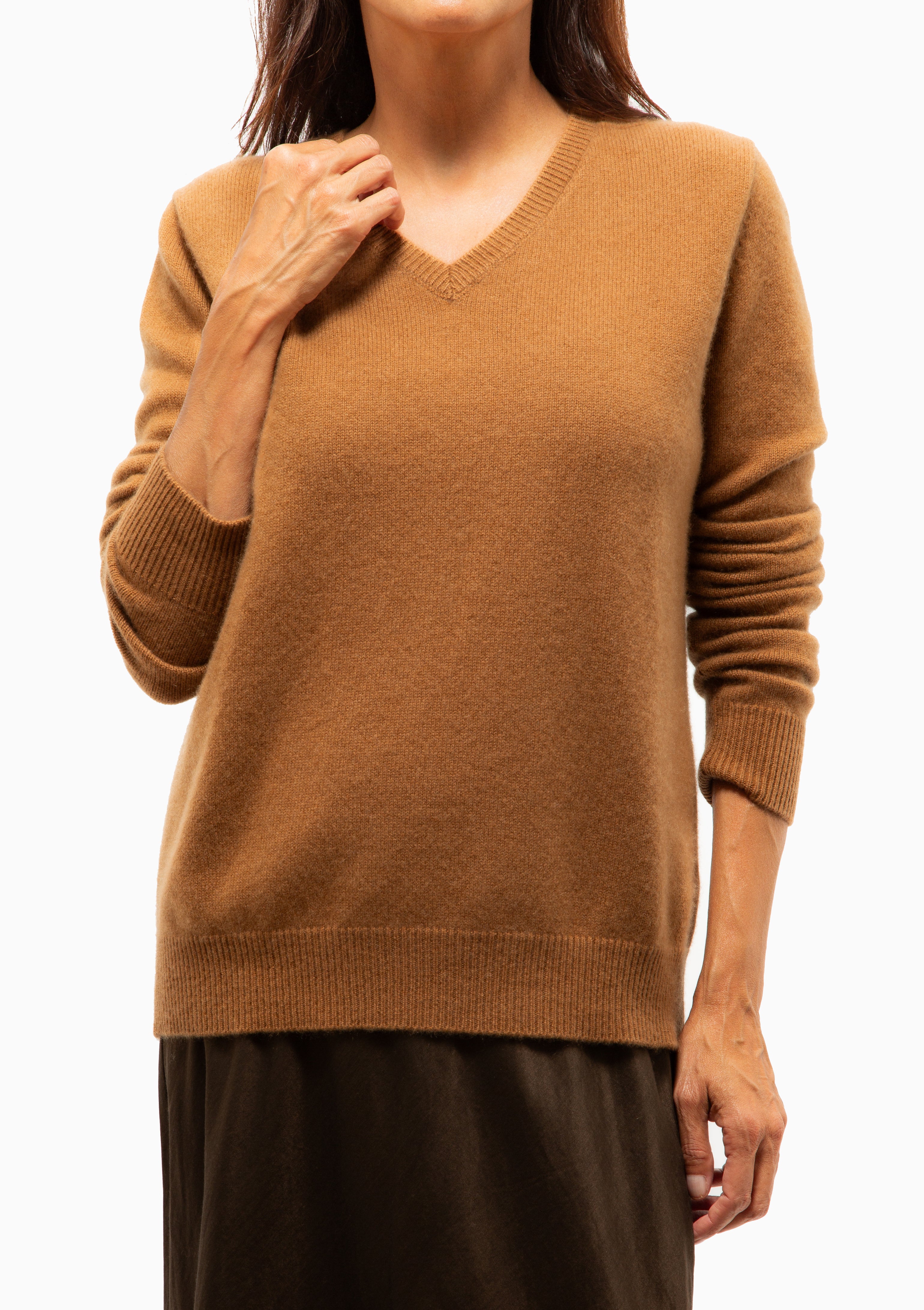 Regular Royal Paul V Sweater | Chestnut
