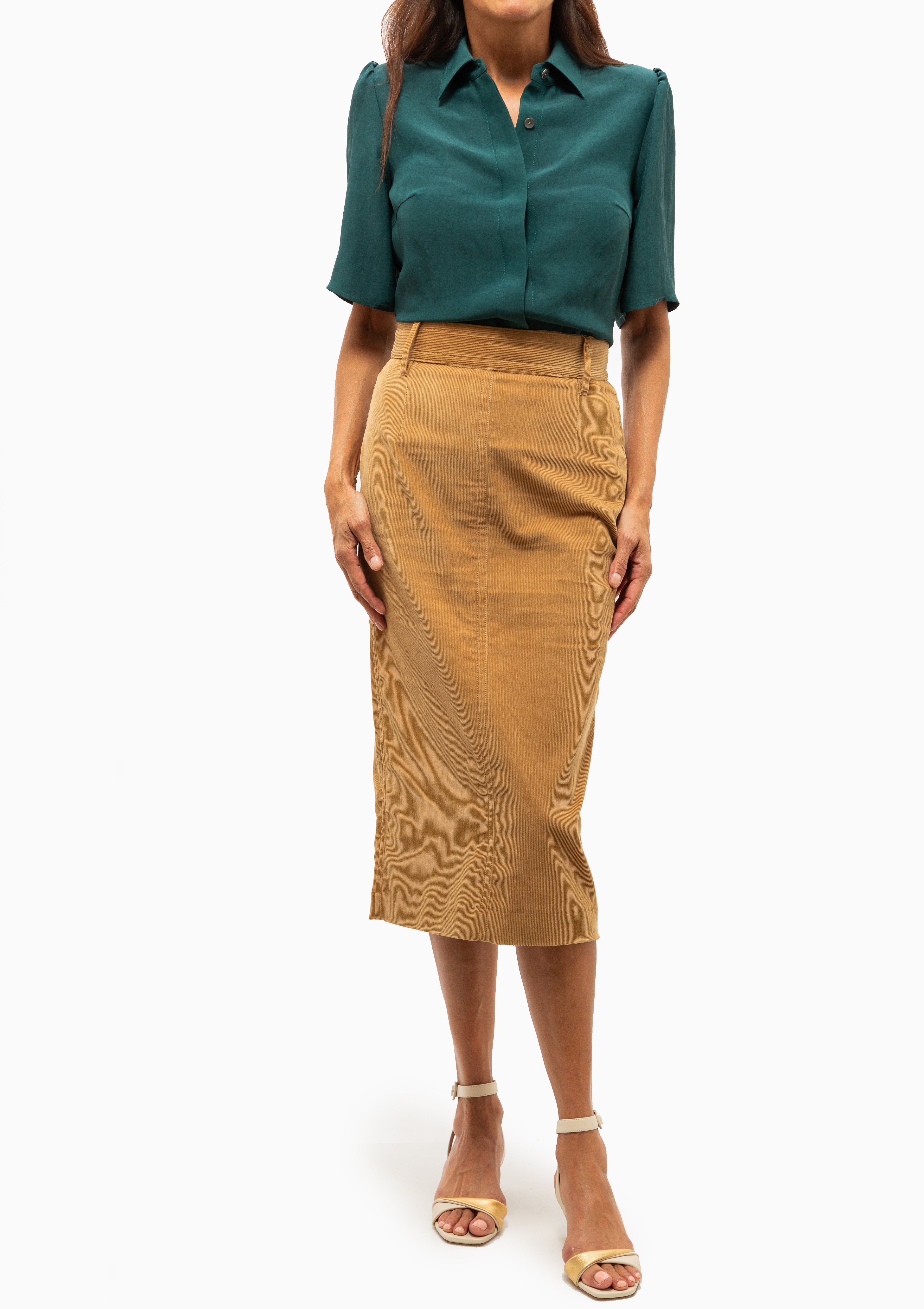 Bell Sleeve Blouse | Emerald