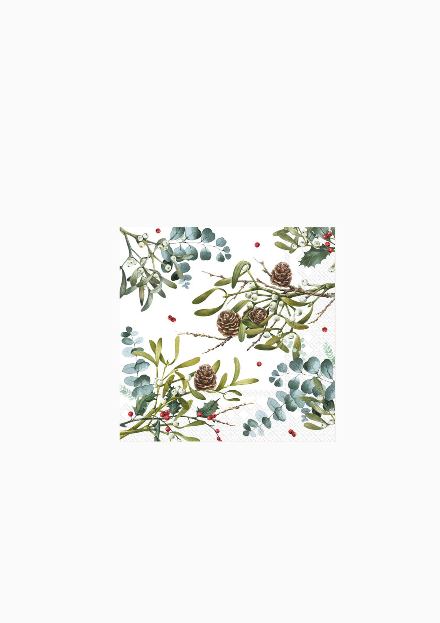 Branches Allover Christmas Cocktail Napkin | Pack Of 20