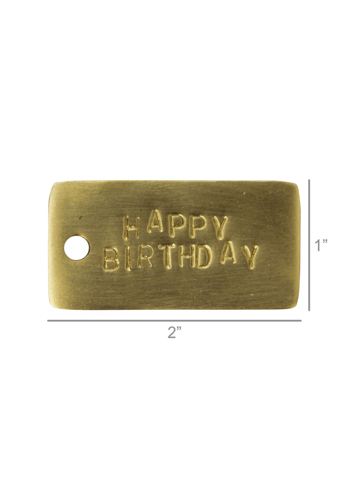 Brass Tag | Happy Birthday