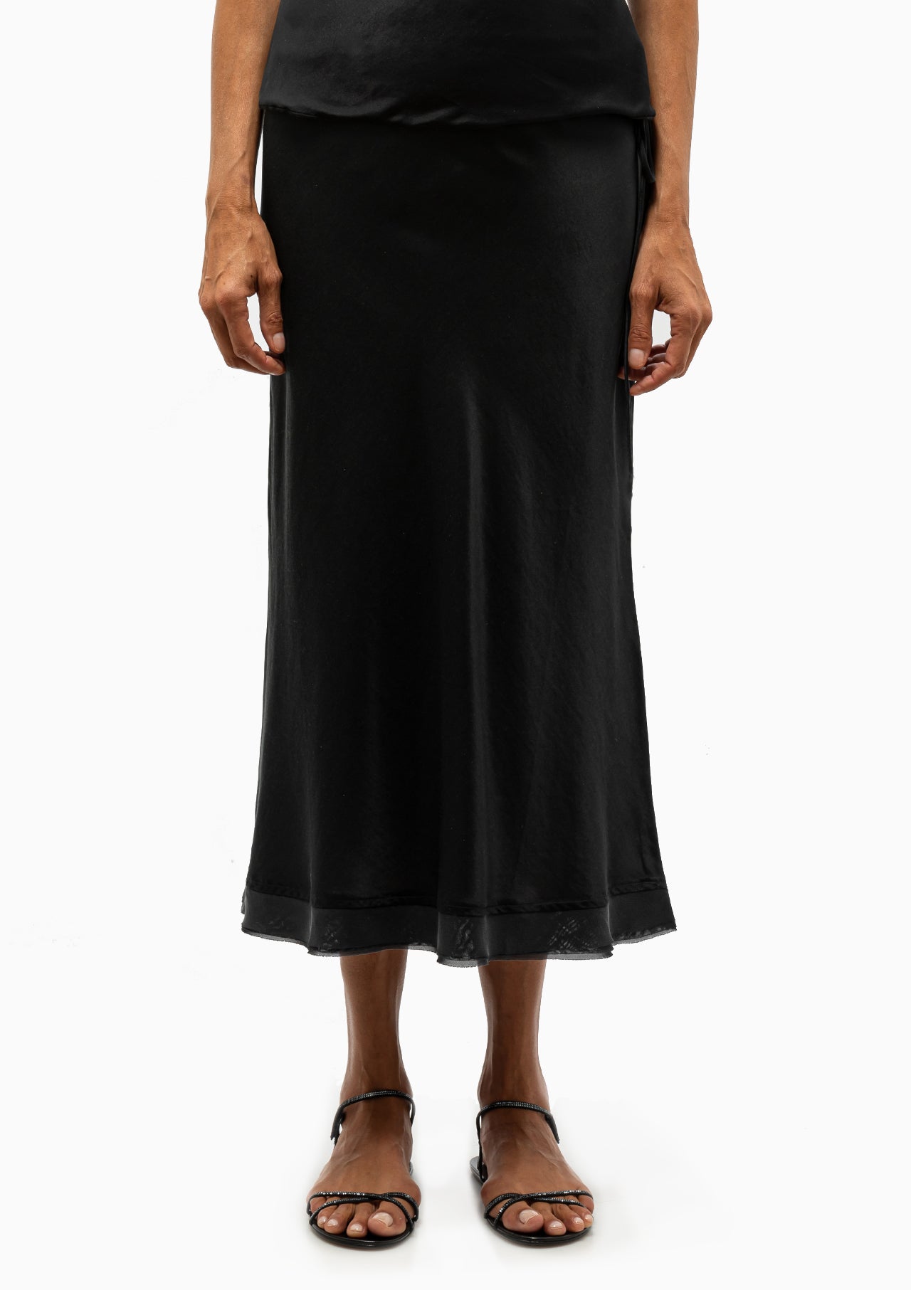 3/4 Garbo Skirt | Coal