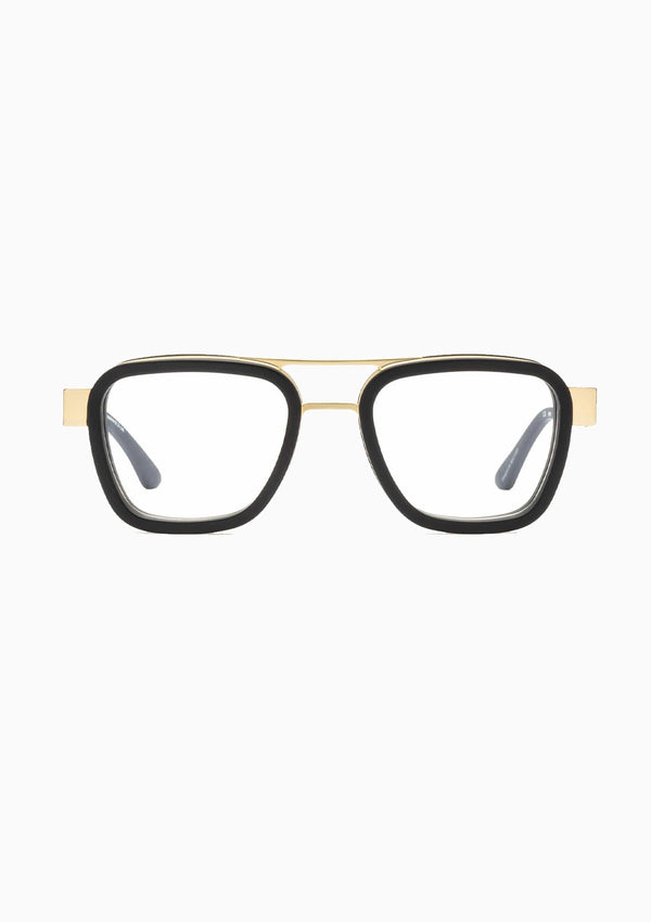 Bandit Reading Glasses | Matte Gold/Matte Black