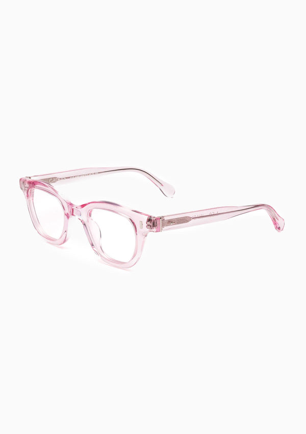 Wabi Sabi Reading Glasses | Polished Clear Pink