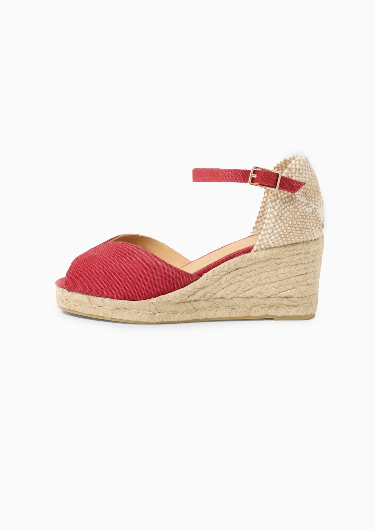 Bianca Canvas Wedge 2" | Rojo Carmin