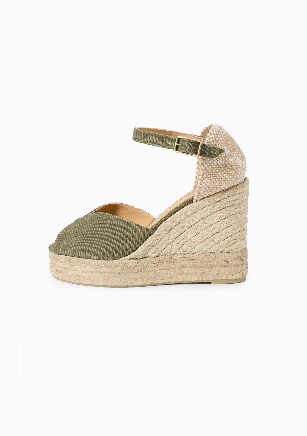 Bianca Canvas Wedge 4" | Olive