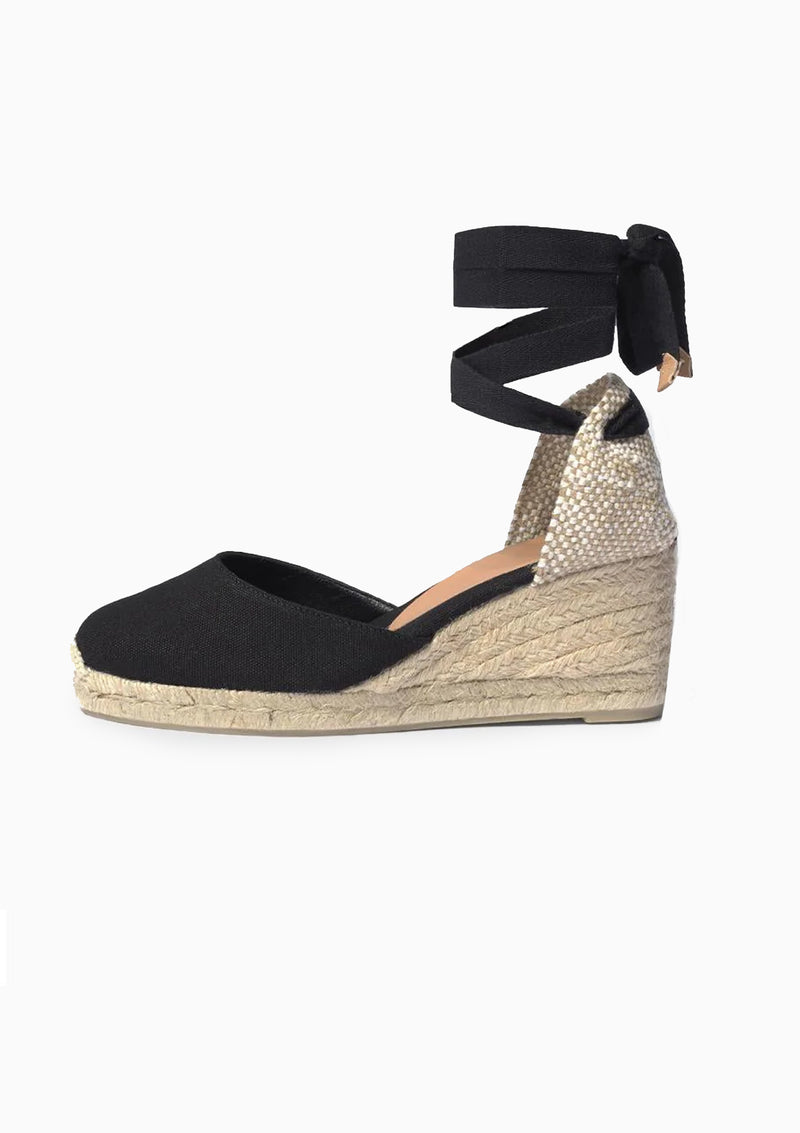 Carina Canvas Wedge 3" | Negro