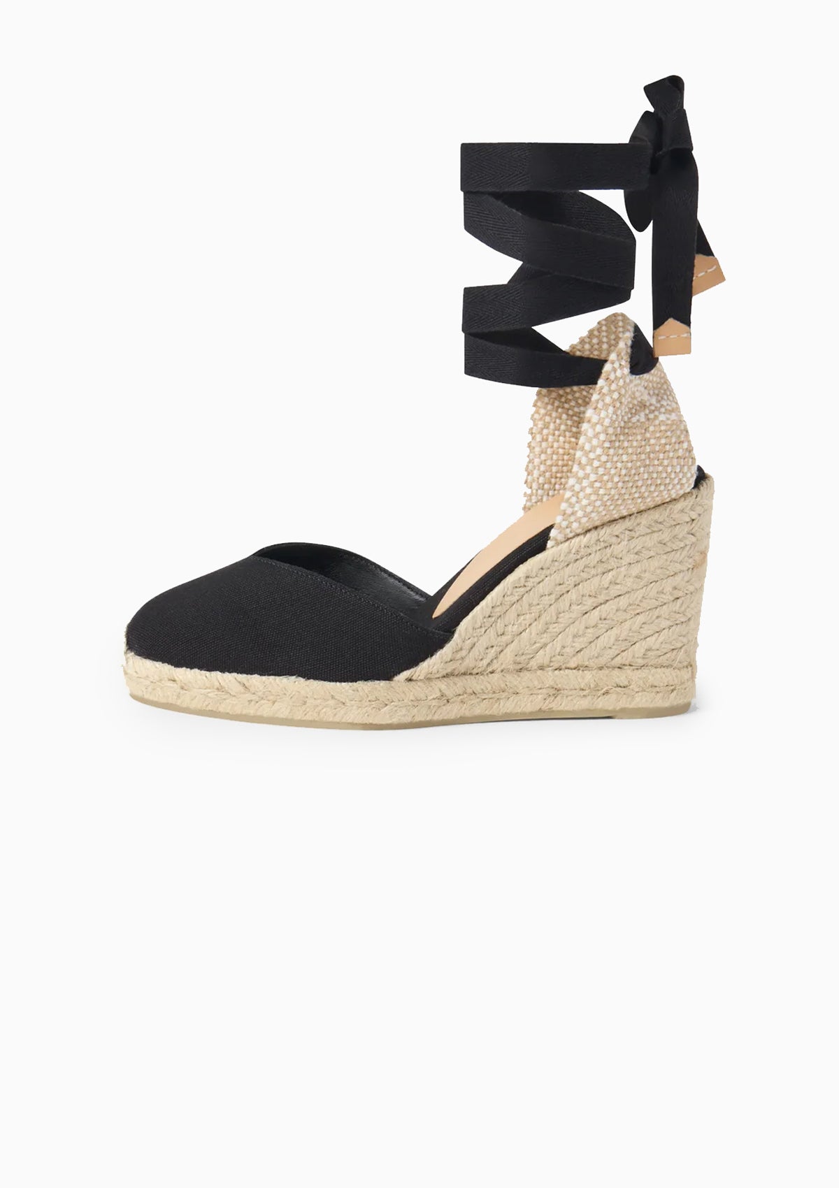 Chiara Canvas Wedge 4" | Negro