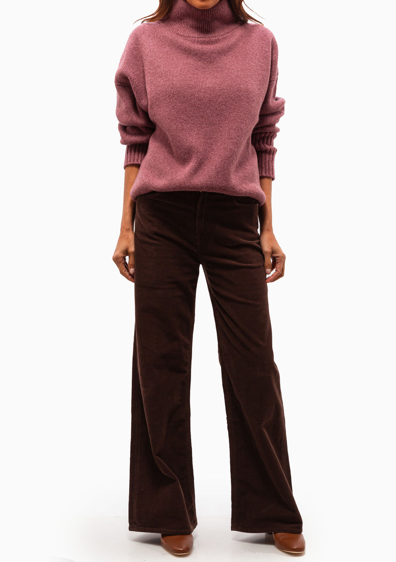 Luca Turtleneck Sweater | Rosey Heather