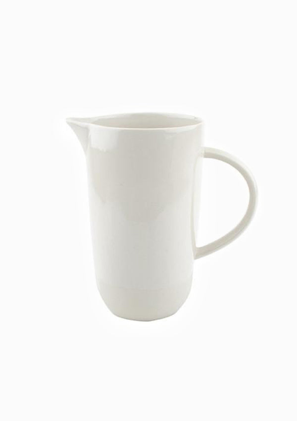Shell Bisque Pitcher | White