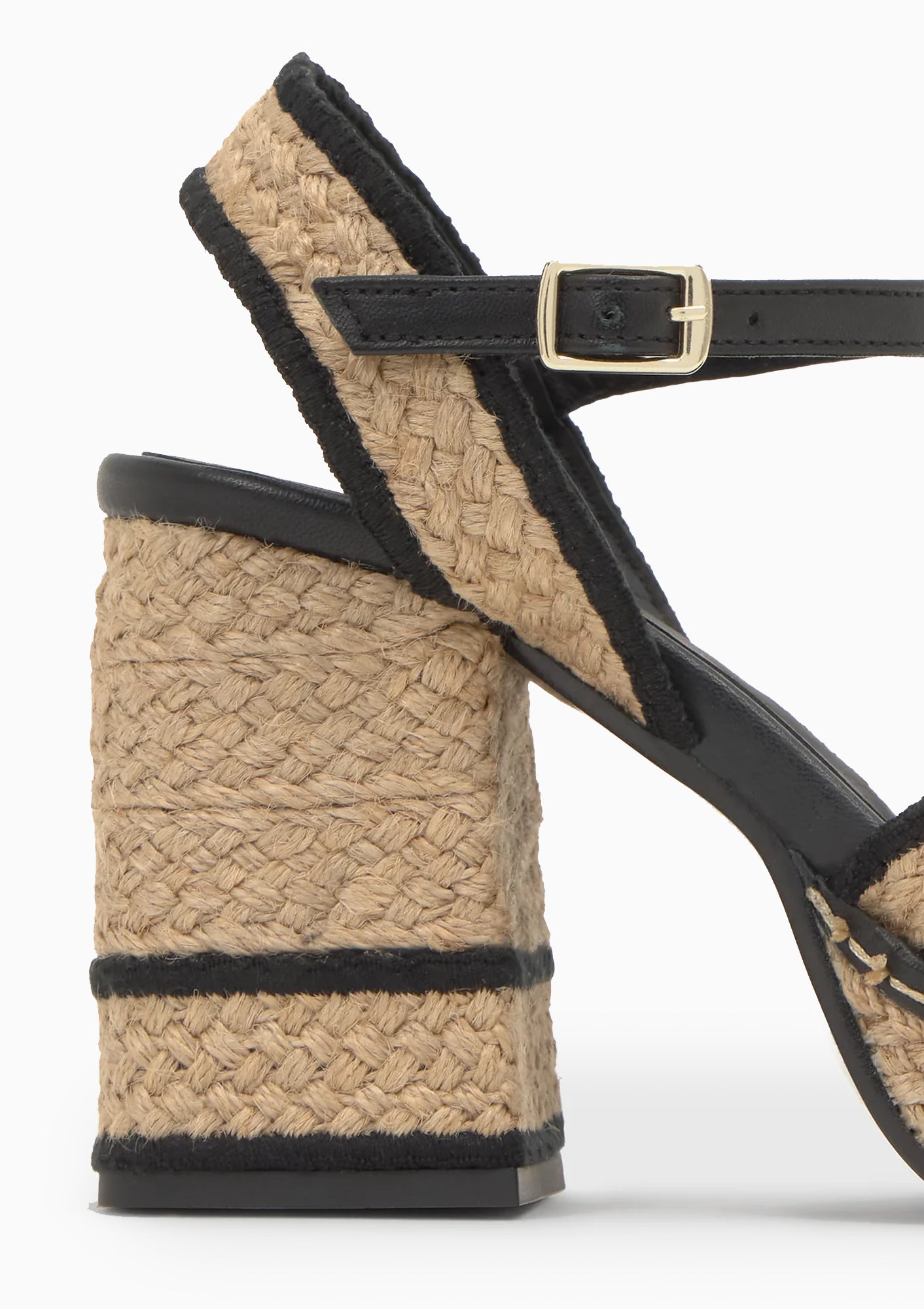 Vanish Heel Sandal | Natural/Negro