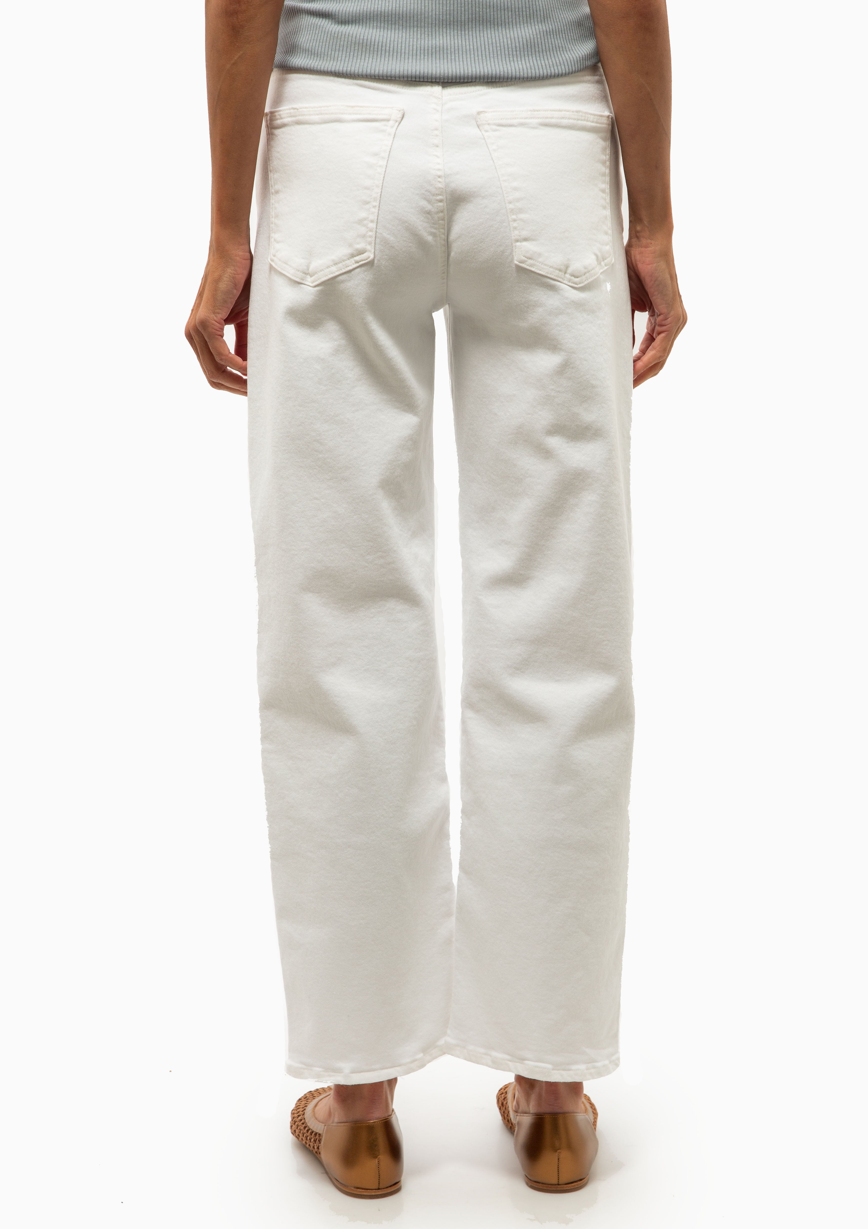 Palma Straight Clean Hem | Soft White