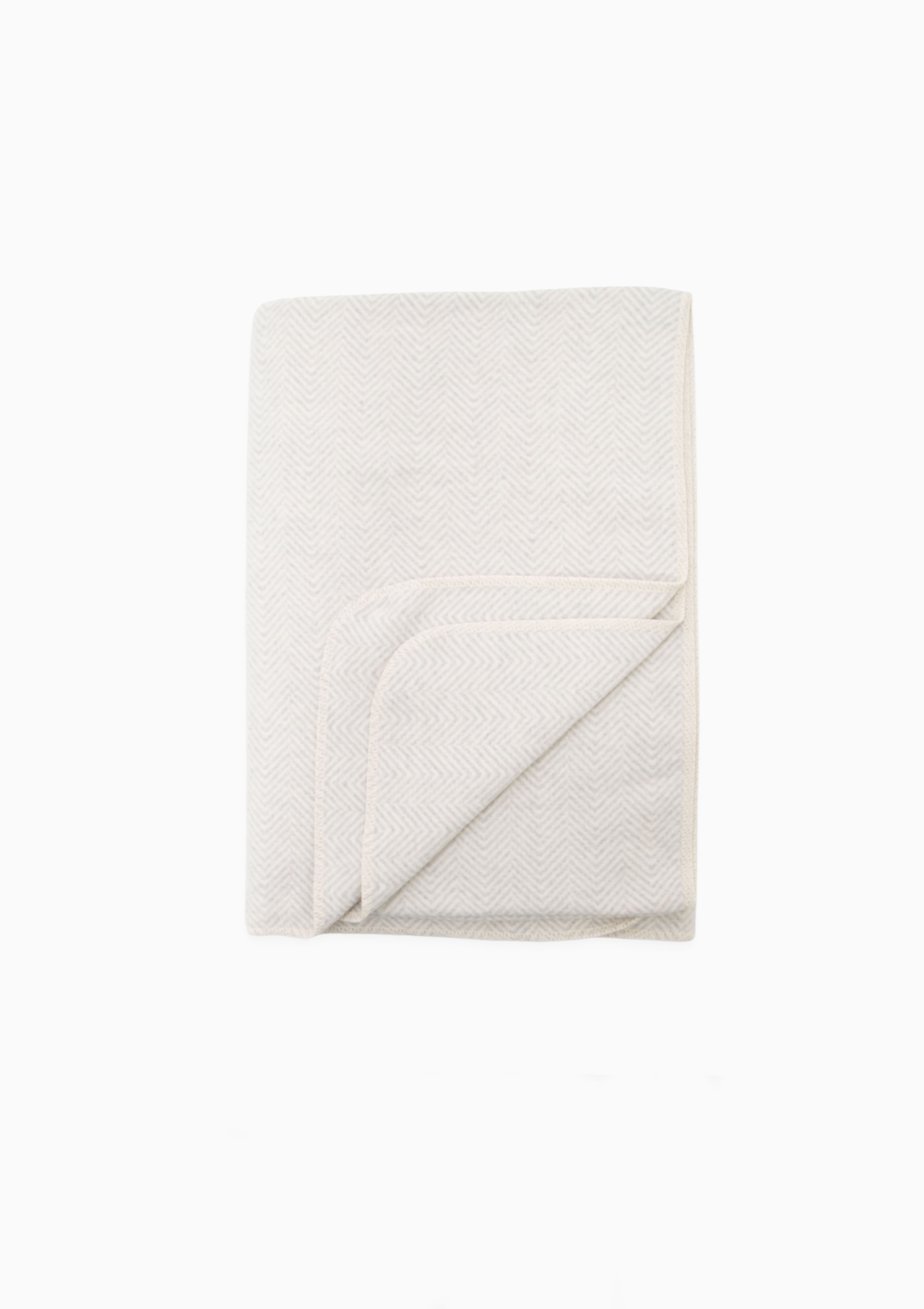 Silvretta Throw Herringbone | Off-White