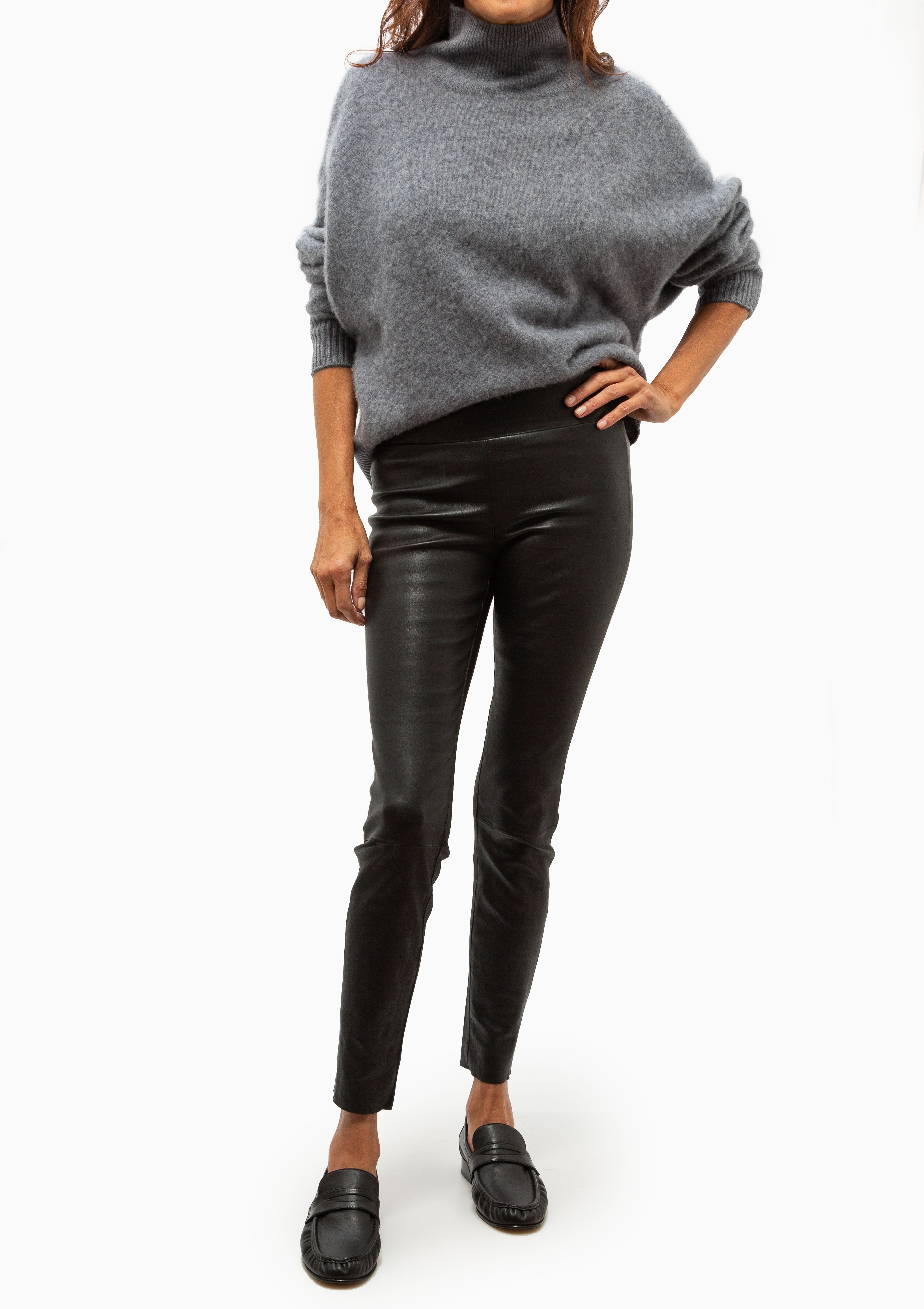 Devon Puff Turtleneck | Grey