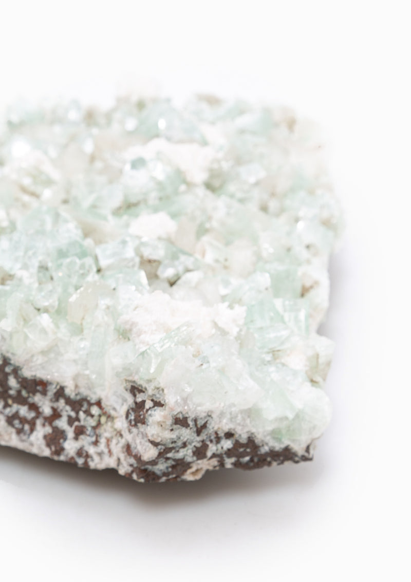 Green Apophyllite Crystal 2 | White Mordenite