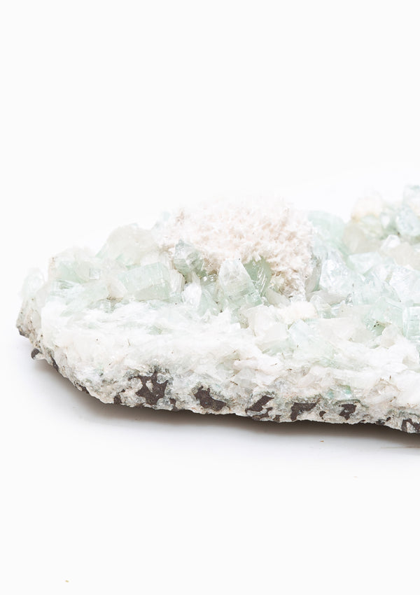 Green Apophyllite Crystal 1 | White Mordenite