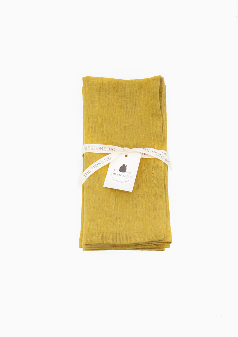 Echinacea 100% Stone Washed Linen Napkin | Set Of 4