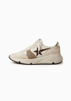 Running Sole Sneakers Nylon Toe Suede | Cream/Pearl/Chicory