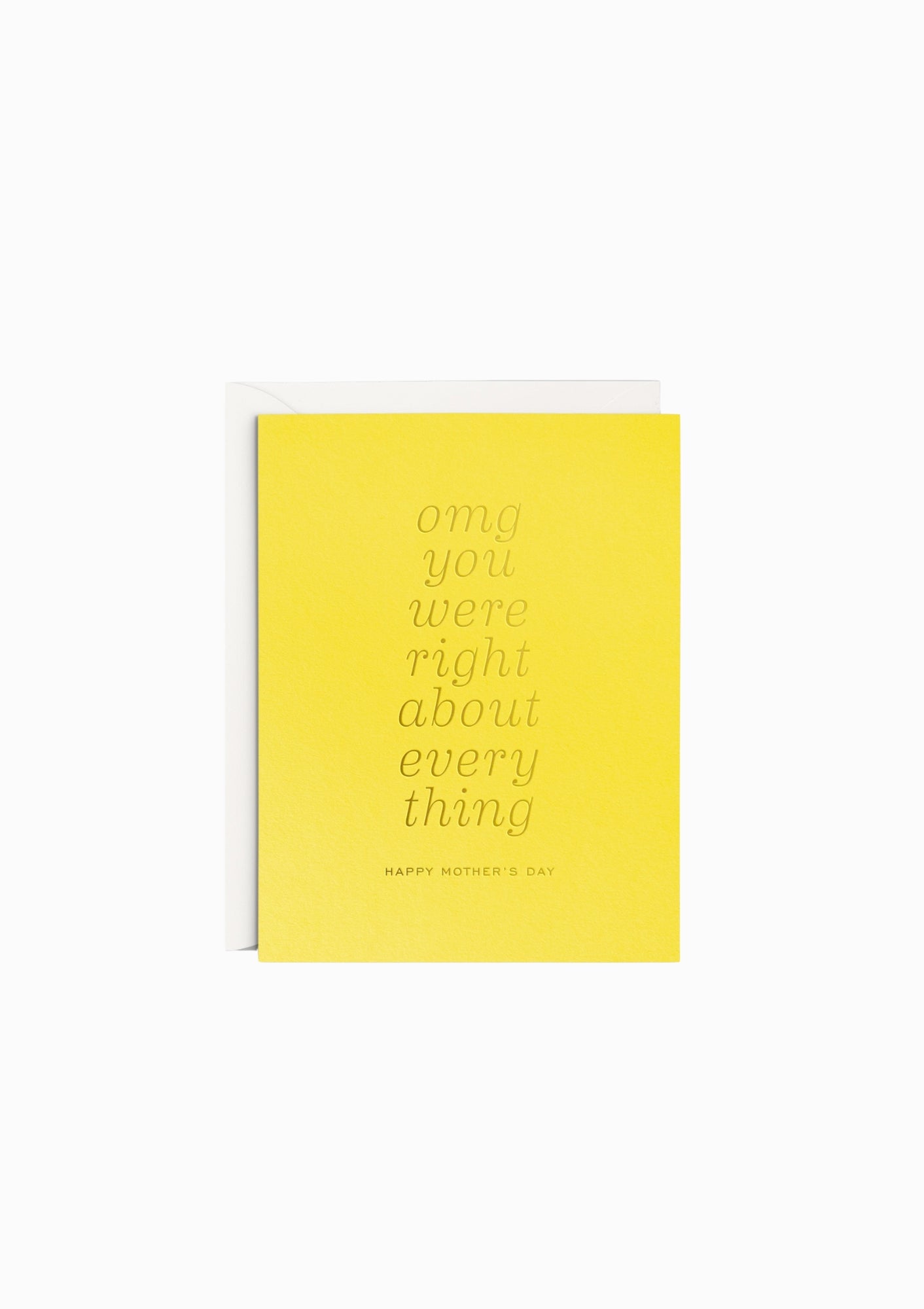 OMG Mom Was Right Greeting Card