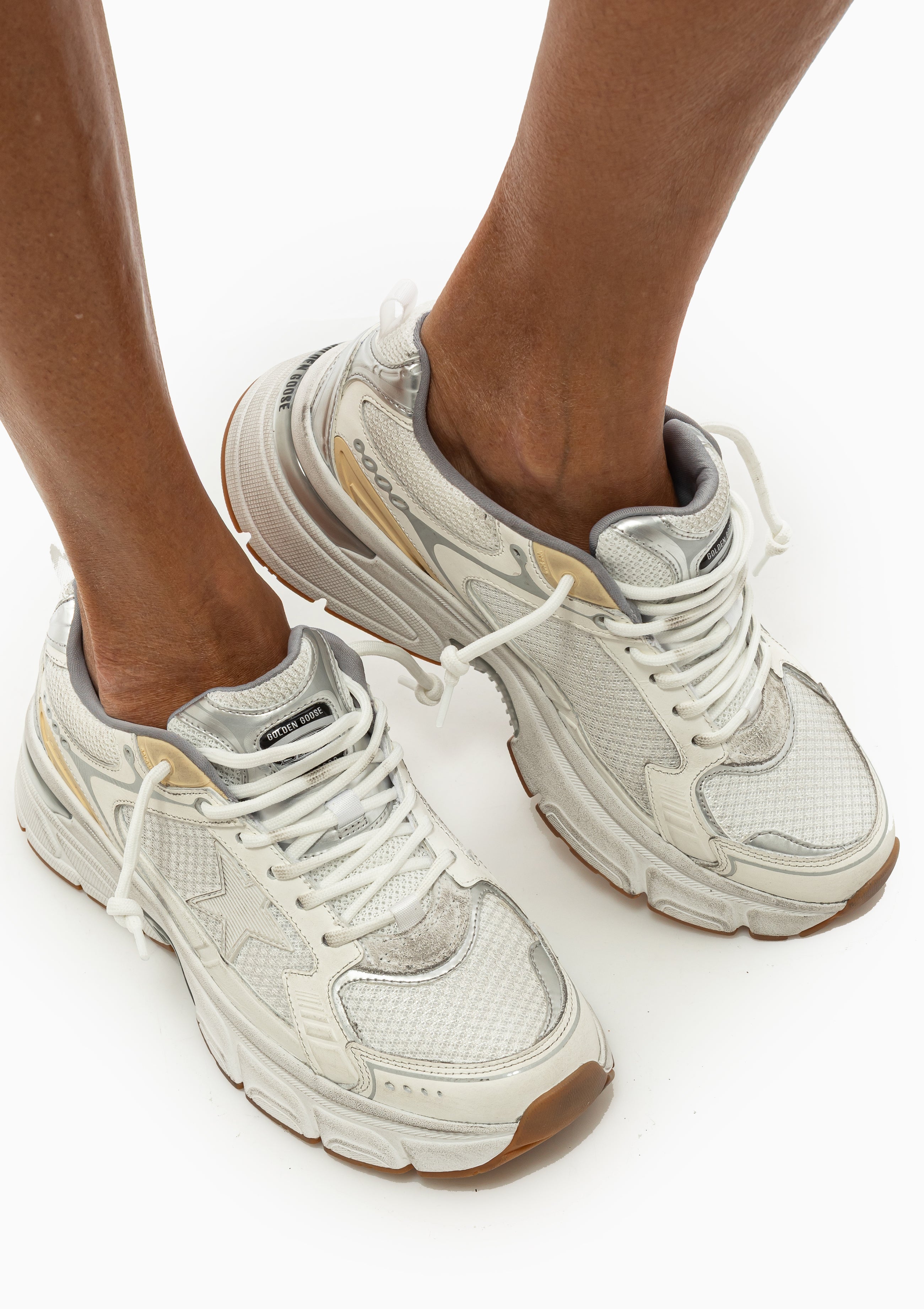 Lightstar Sneaker Leather & Mesh | White/Gold