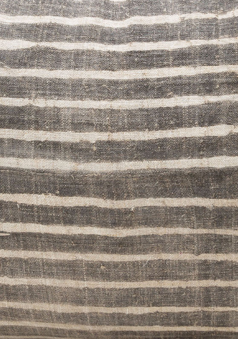 Grey Batik Striped Cushion | 22" x 32"
