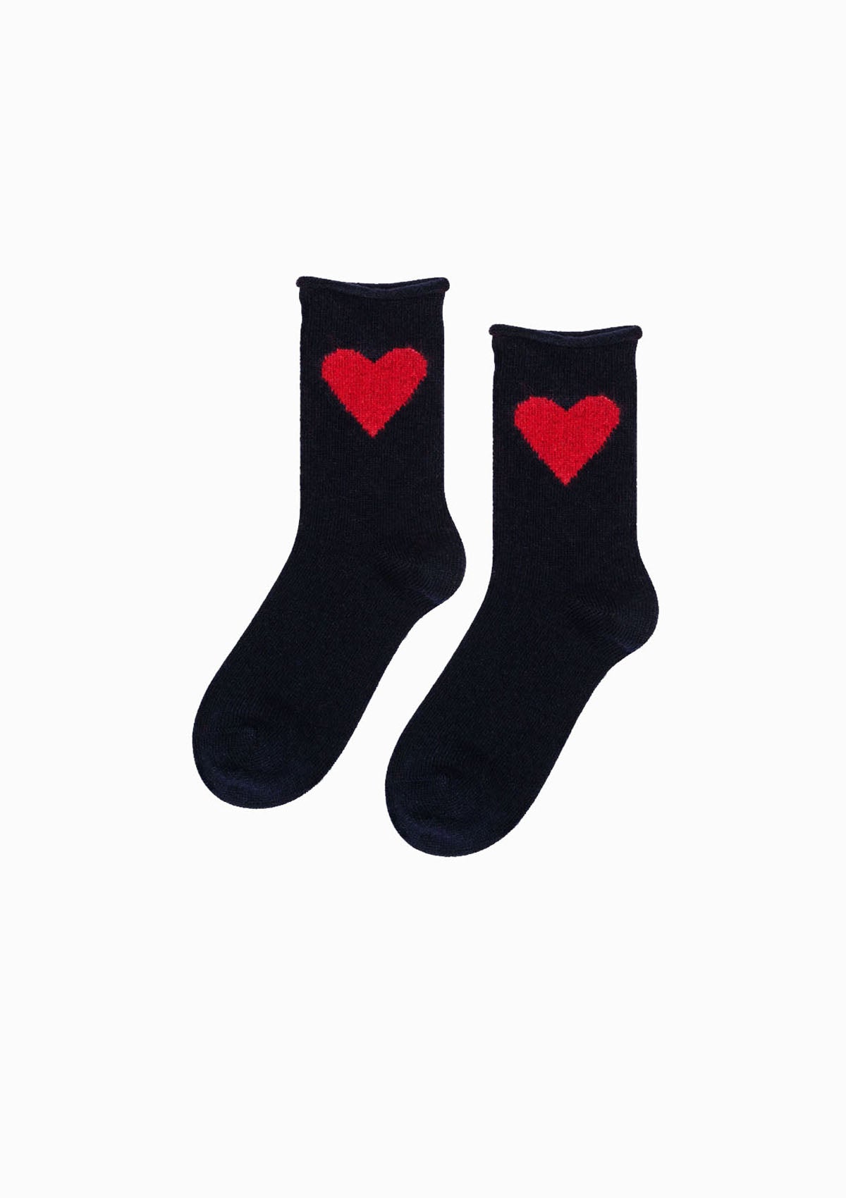 Love Cashmere Crew Socks Navy OS | Navy