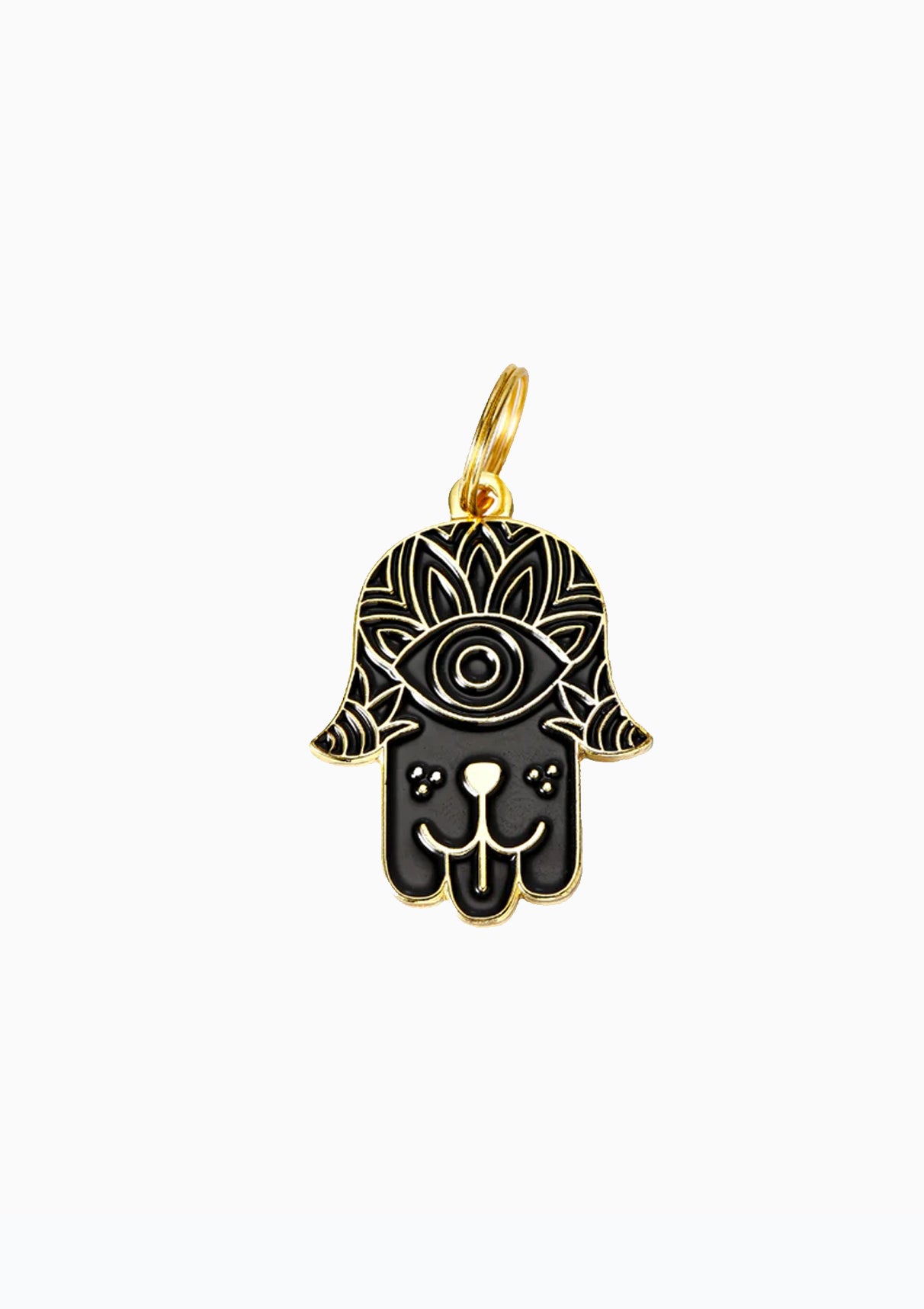 Hamsa Dog Tag | Black