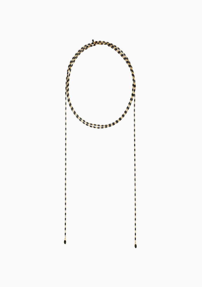 Casablanca Necklace Scarf | Black