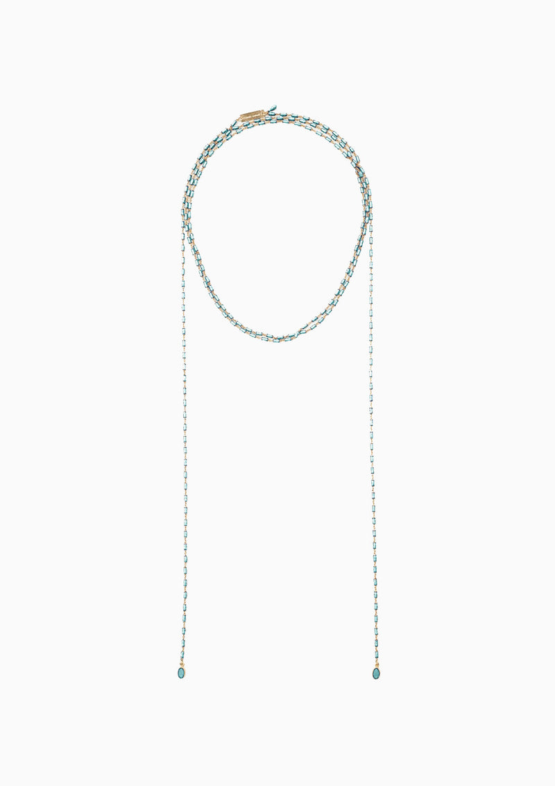 Casablanca Necklace Scarf | Aqua