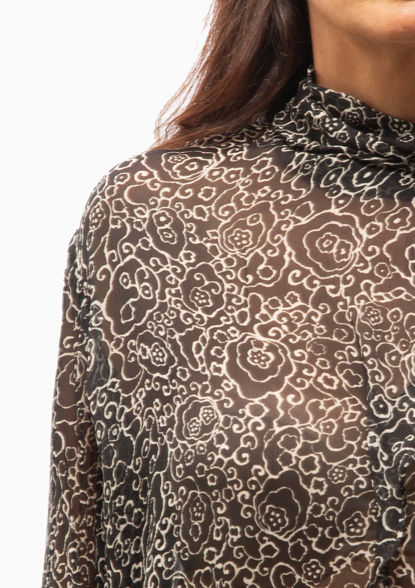 Leona Top | Black/Ecru