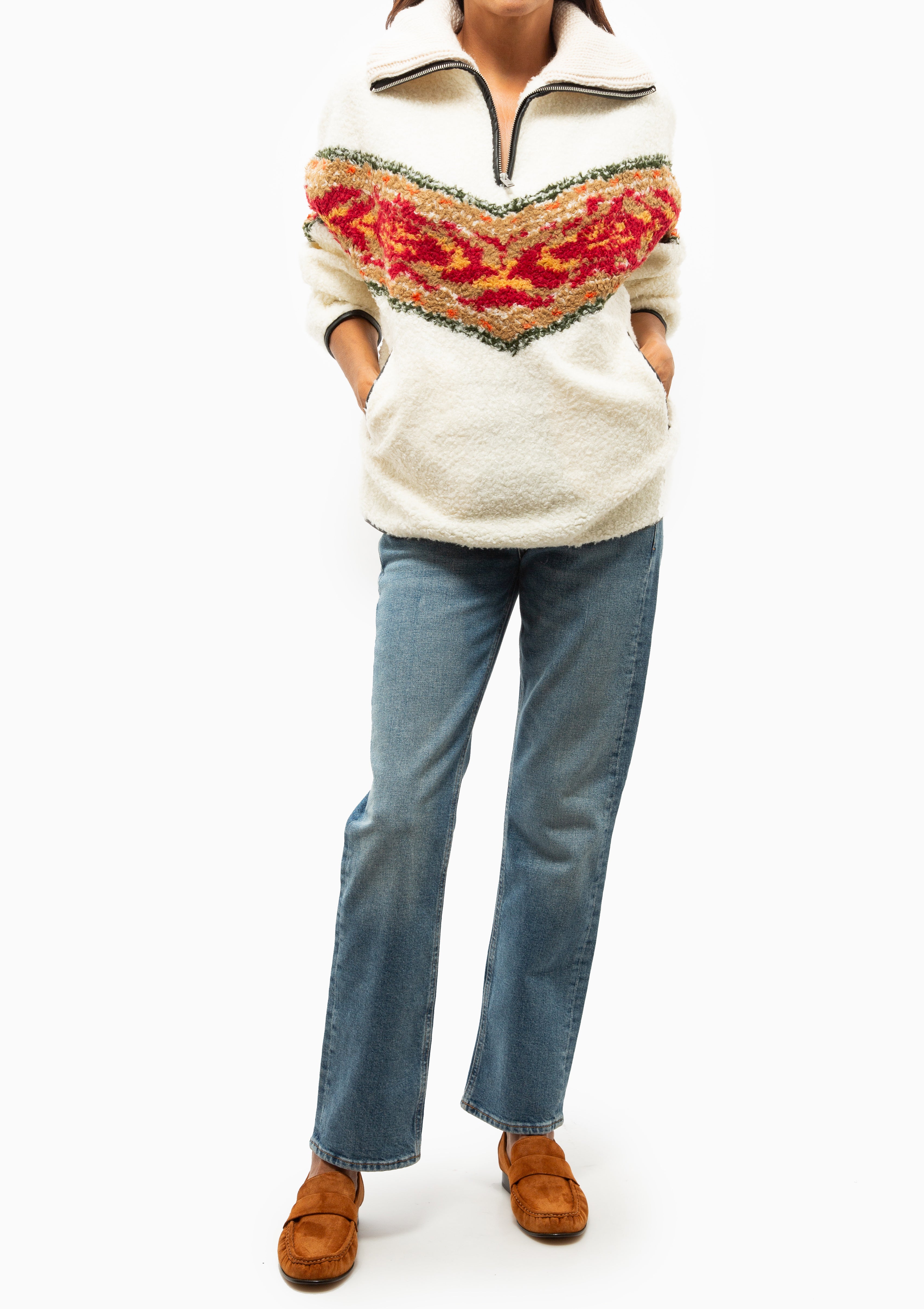 Marner Fleece Sweater | Ecru