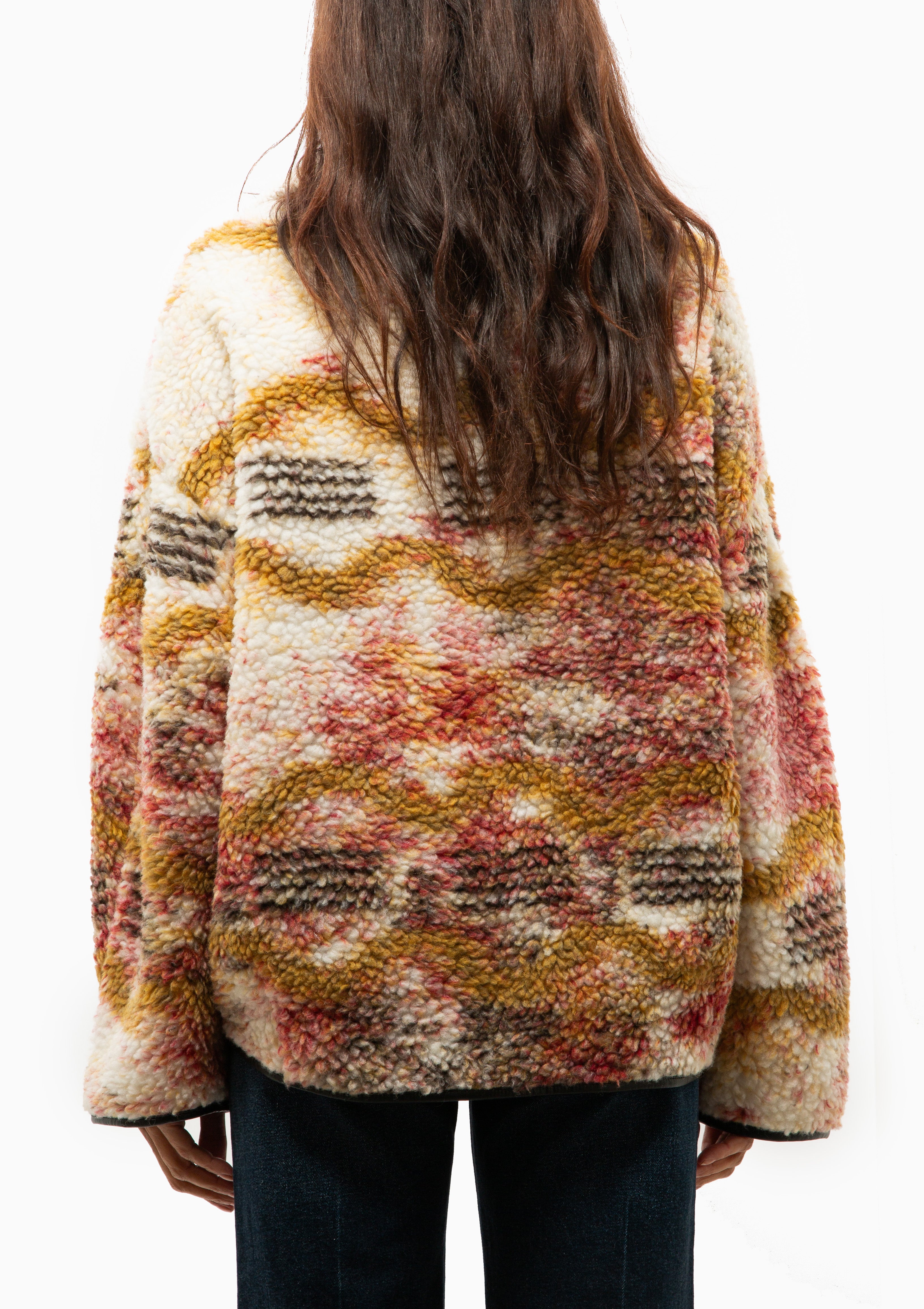 Marner Fleece Sweater | Ecru/Ochre