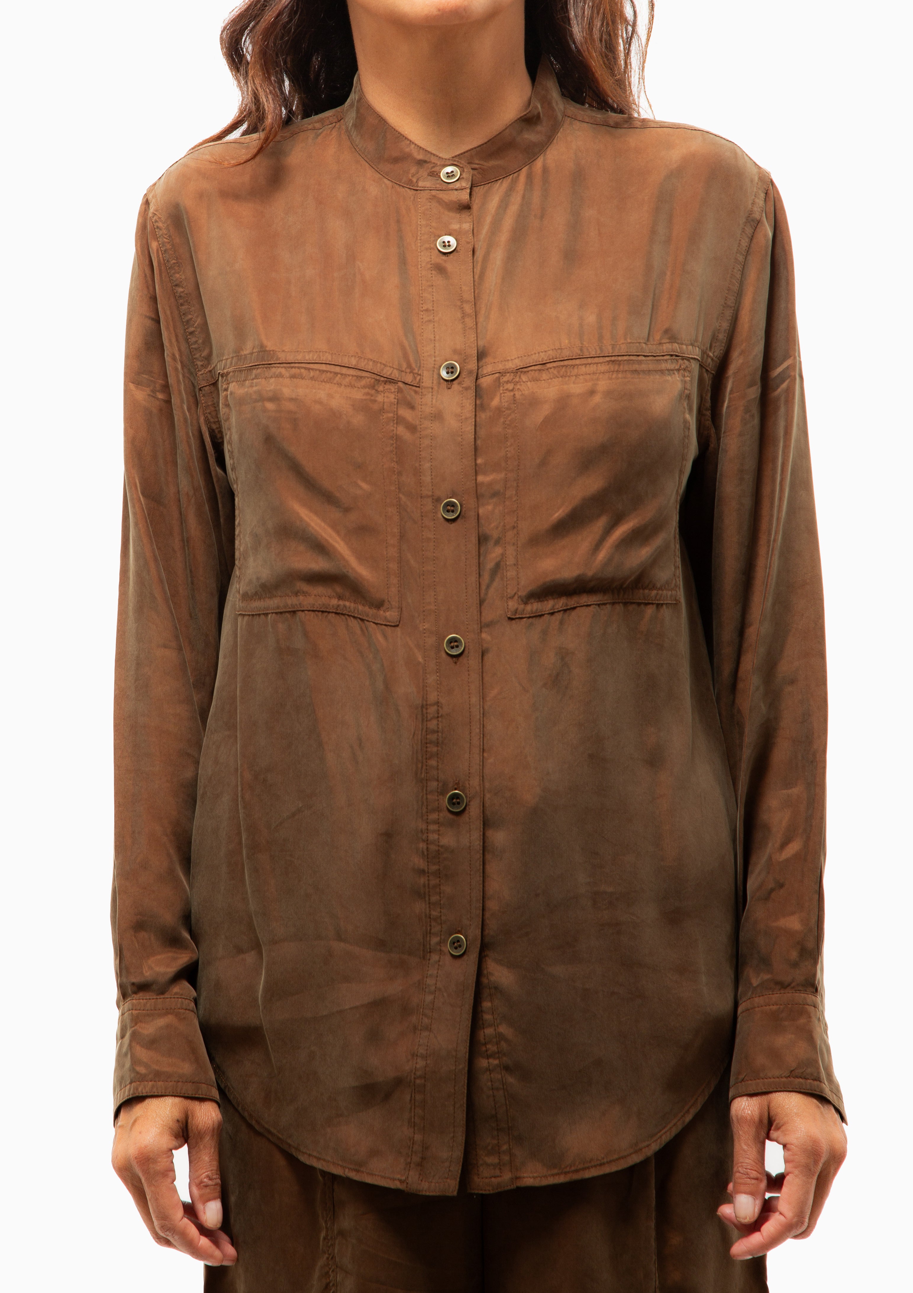 Zetta Shirt | Tobacco
