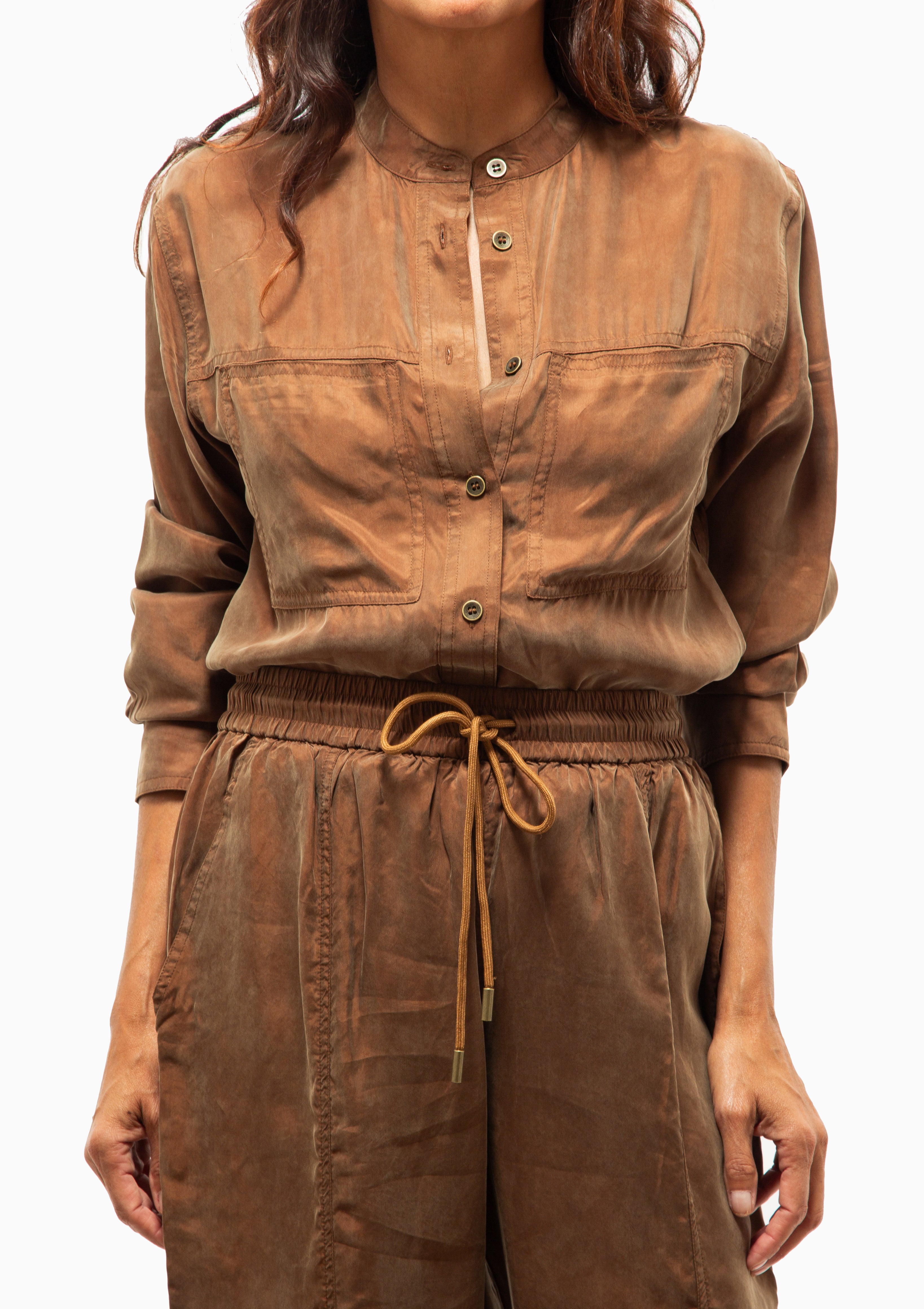 Zetta Shirt | Tobacco