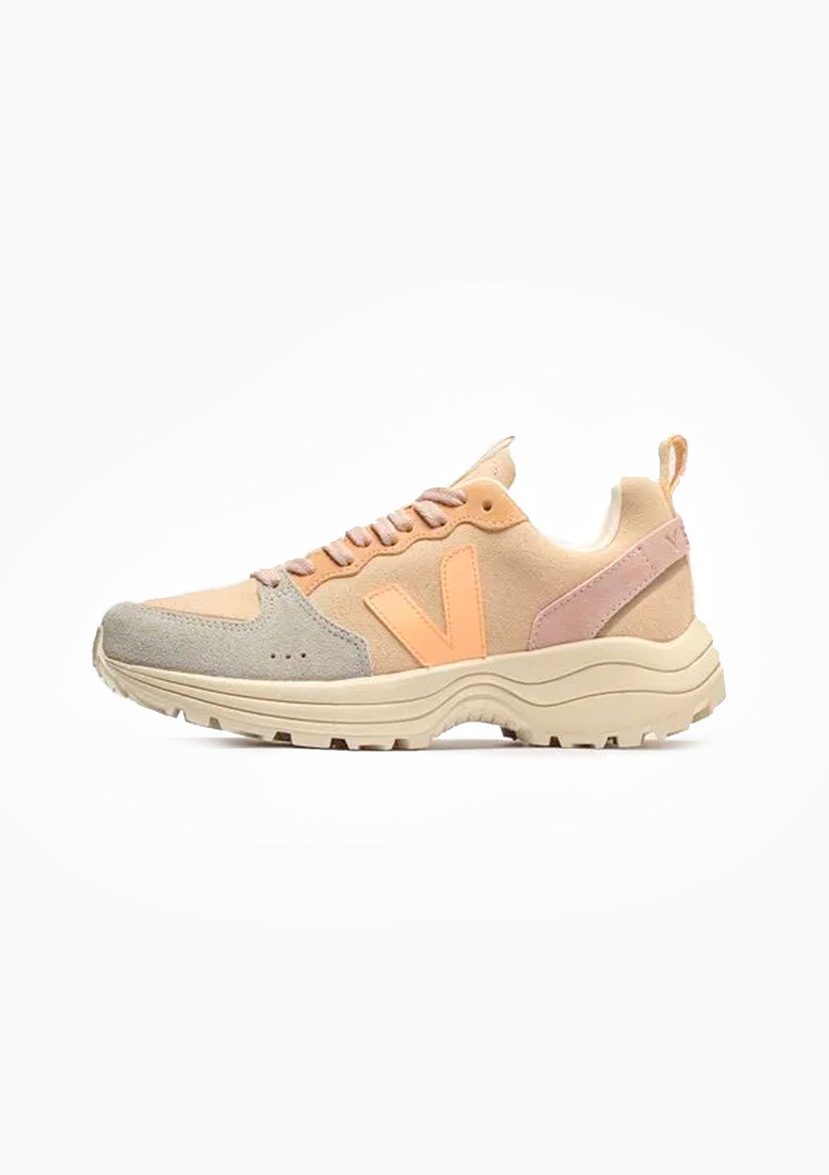 Venturi Suede Sneaker | Almond Peach Multico