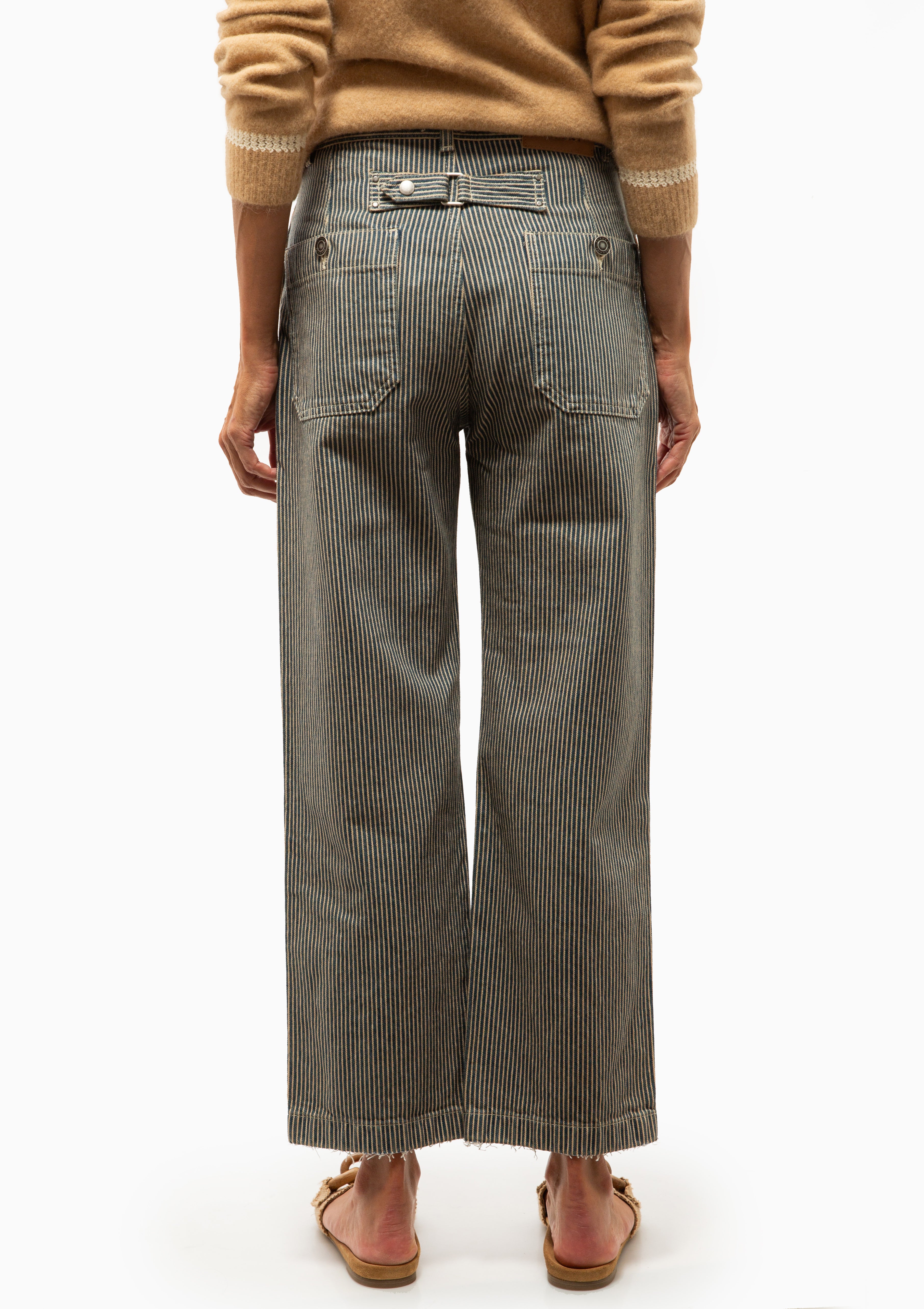 Ermina Pants | Blue/White