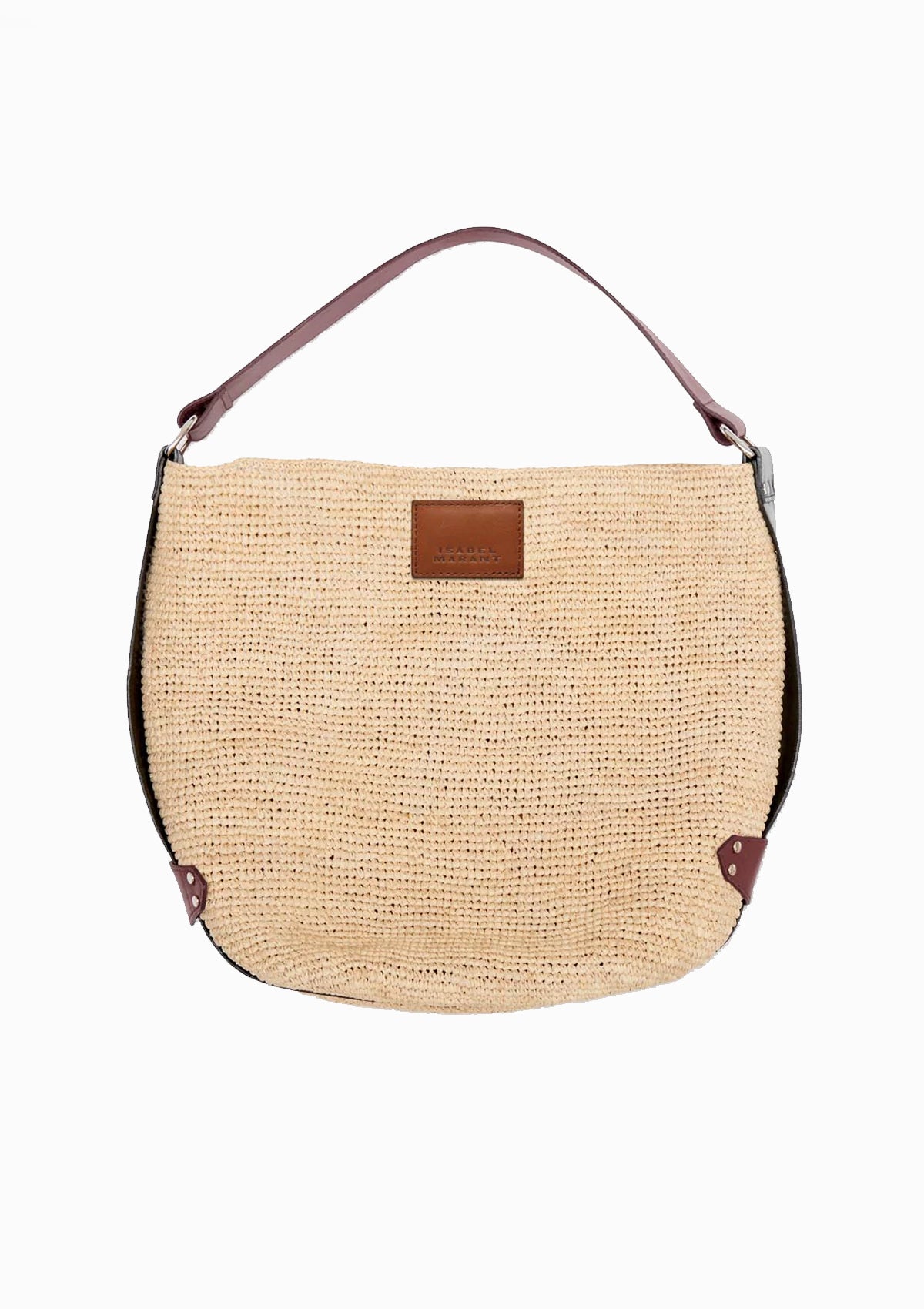 Bayia Raffia Bucket Bag | Natural/Cognac