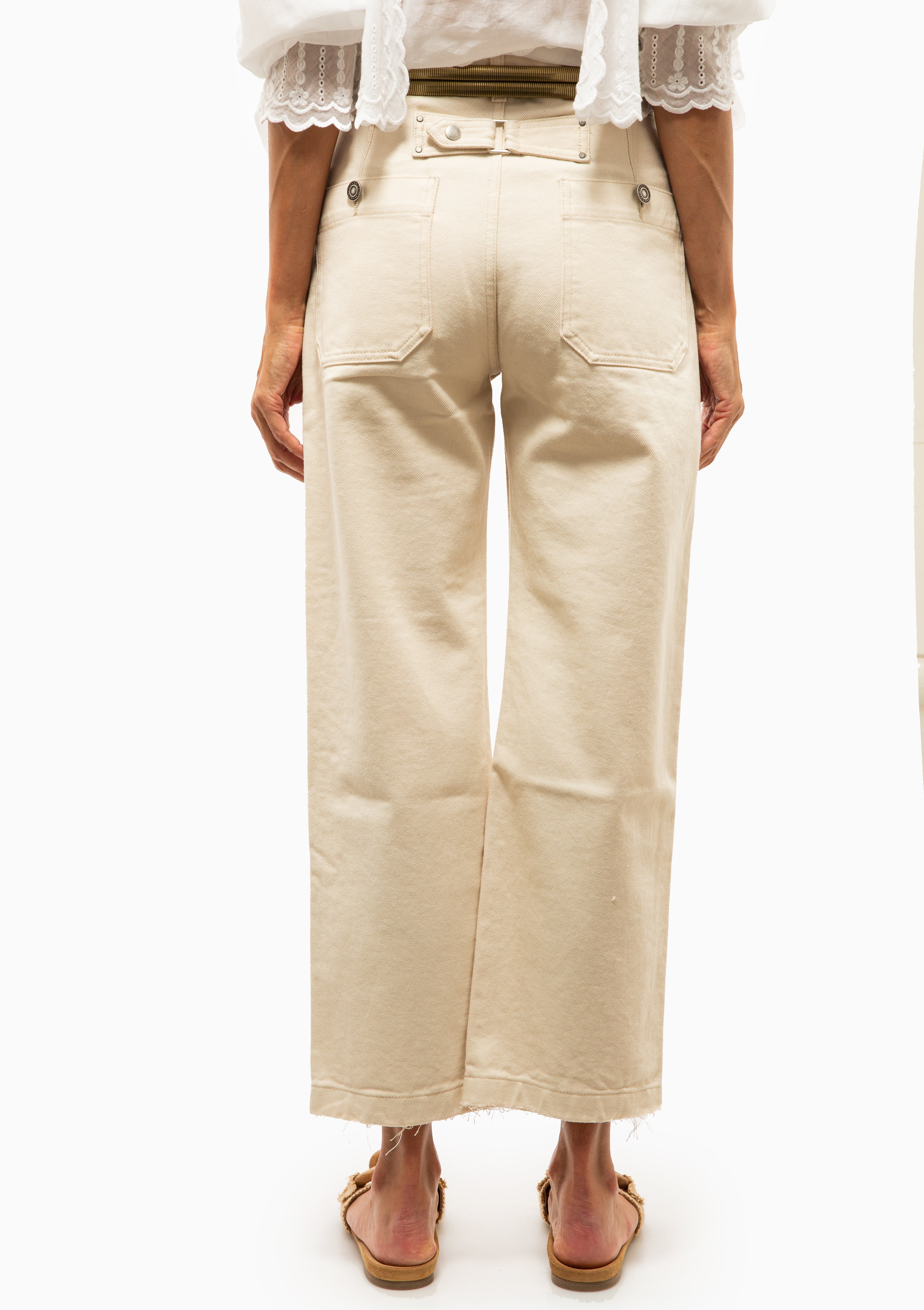 Ermina Pants | Ecru